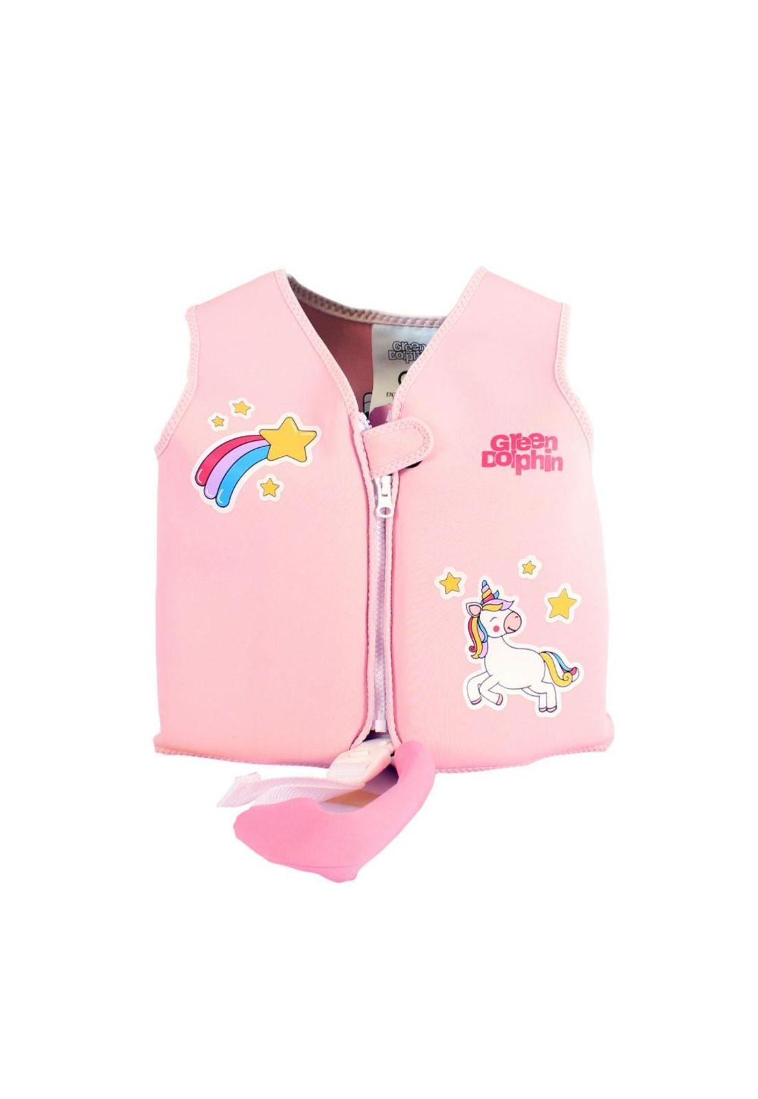 Chaleco Flotador Infantil Unicornio Palorosa 15 a 19 kg Green Dolphin-2