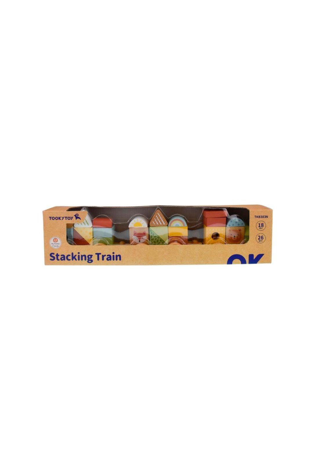 Tren Apilable Animales del  Bosque Tooky Toy-0