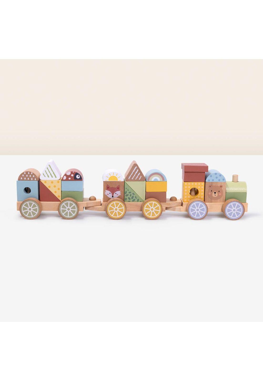 Tren Apilable Animales del  Bosque Tooky Toy-2