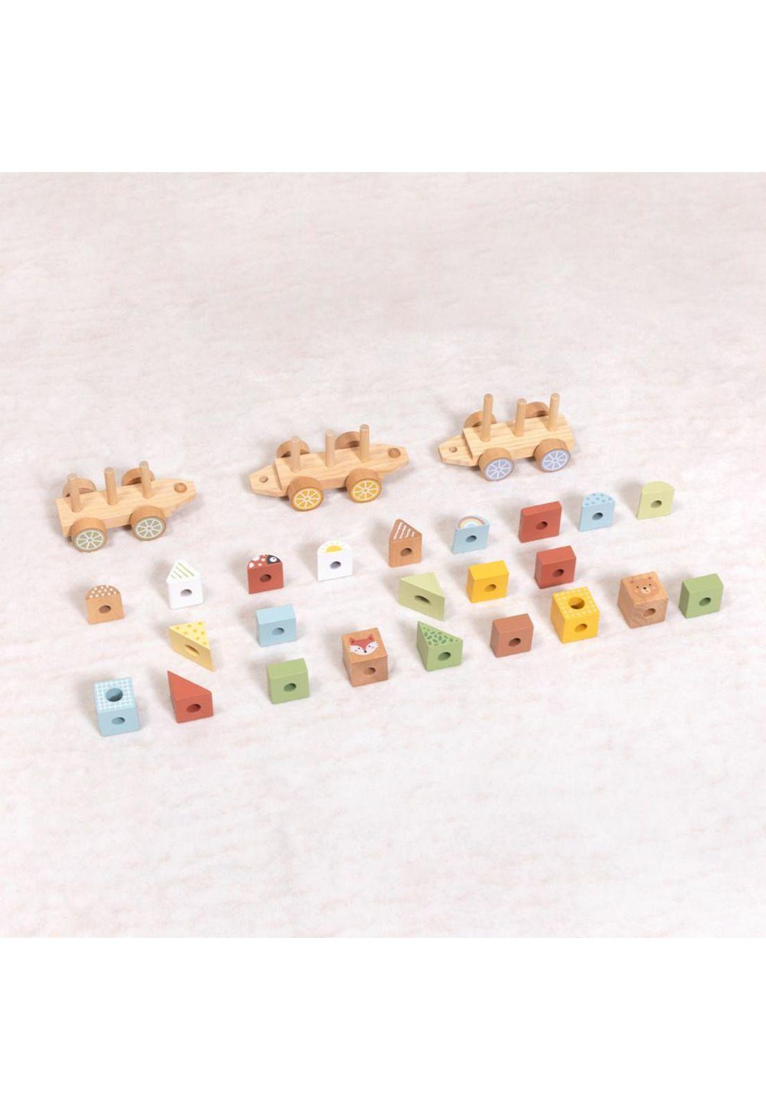 Tren Apilable Animales del  Bosque Tooky Toy-3