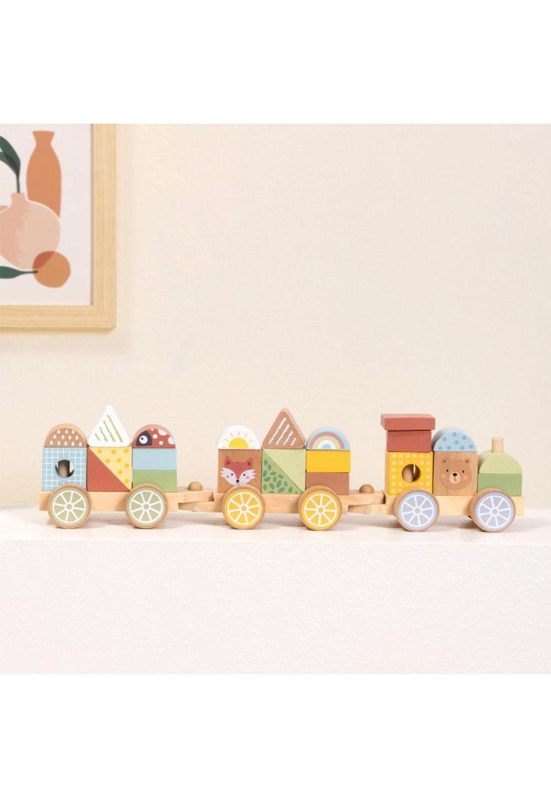 Tren Apilable Animales del  Bosque Tooky Toy-4