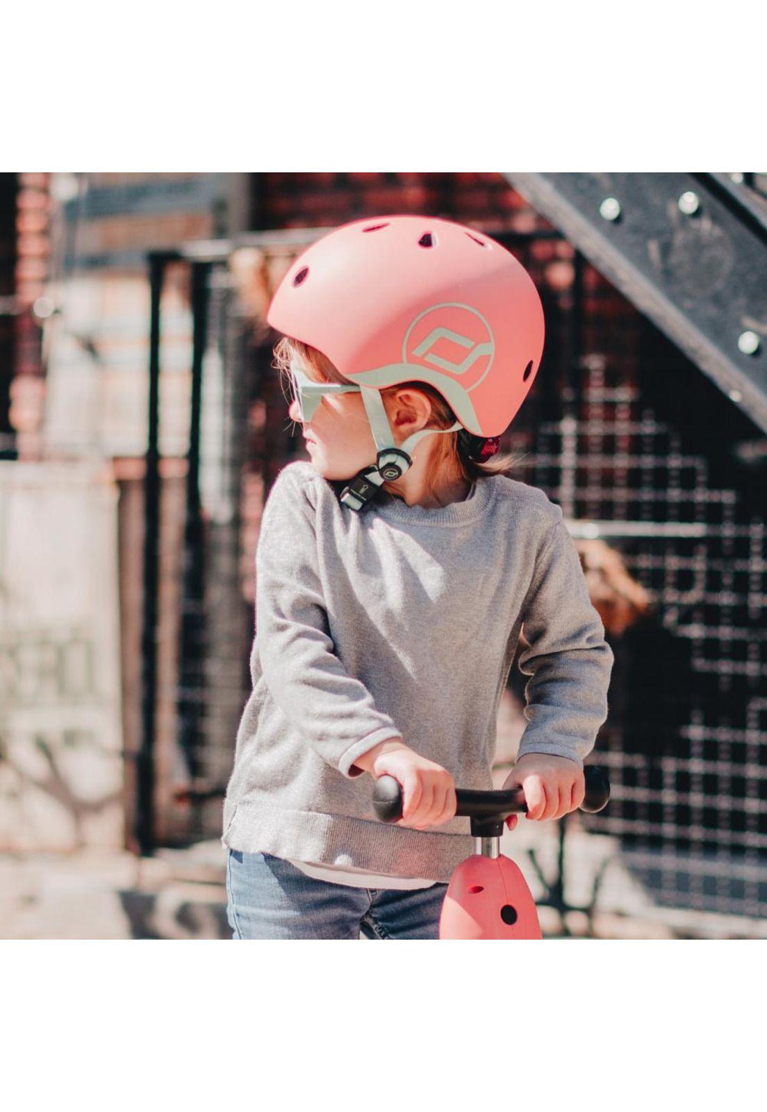 Casco Ajustable XXS-S Peach Scoot and Ride-5