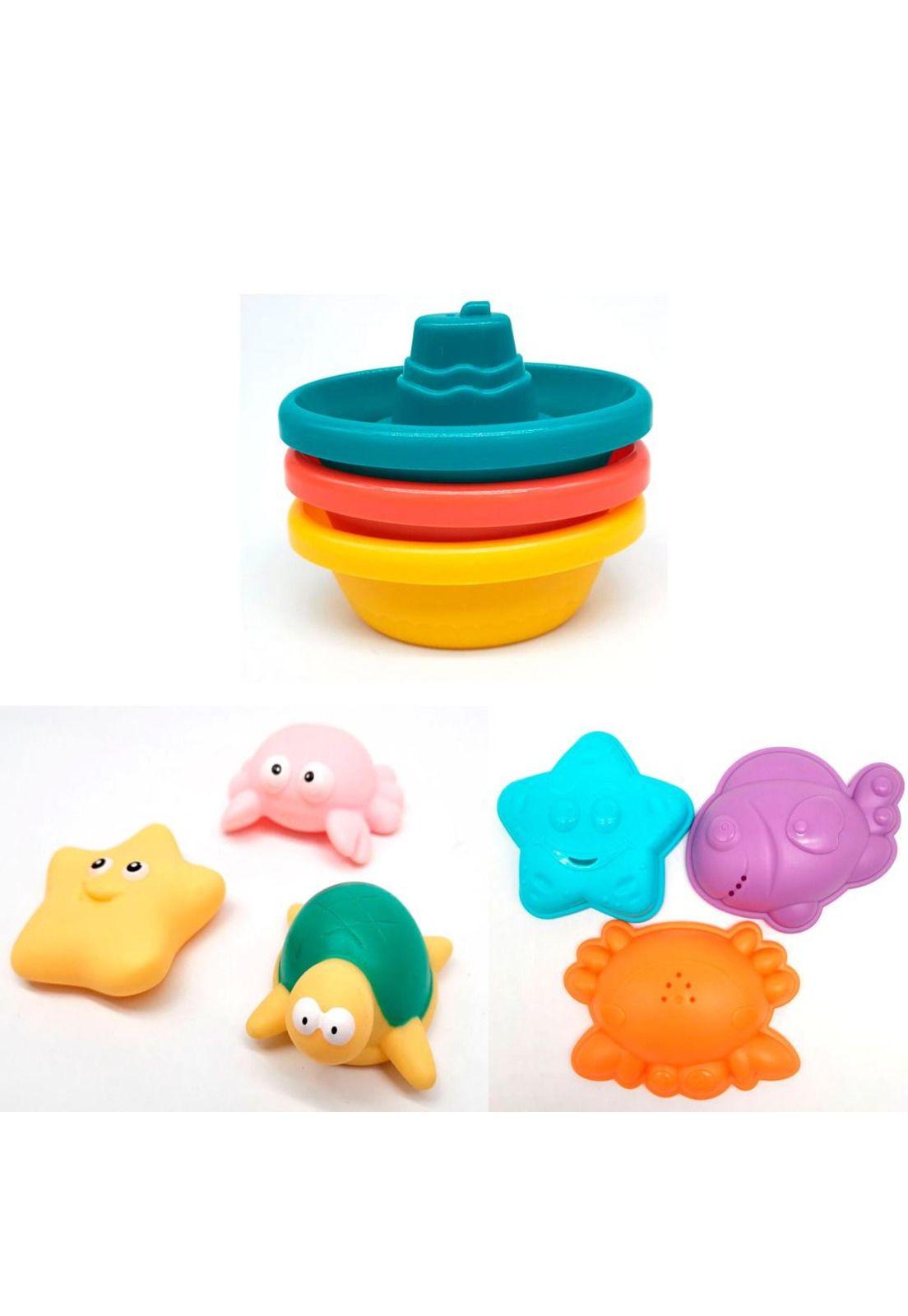 Juego de Agua Para Baño Pesca Estrella 10 Piezas Huanger-3