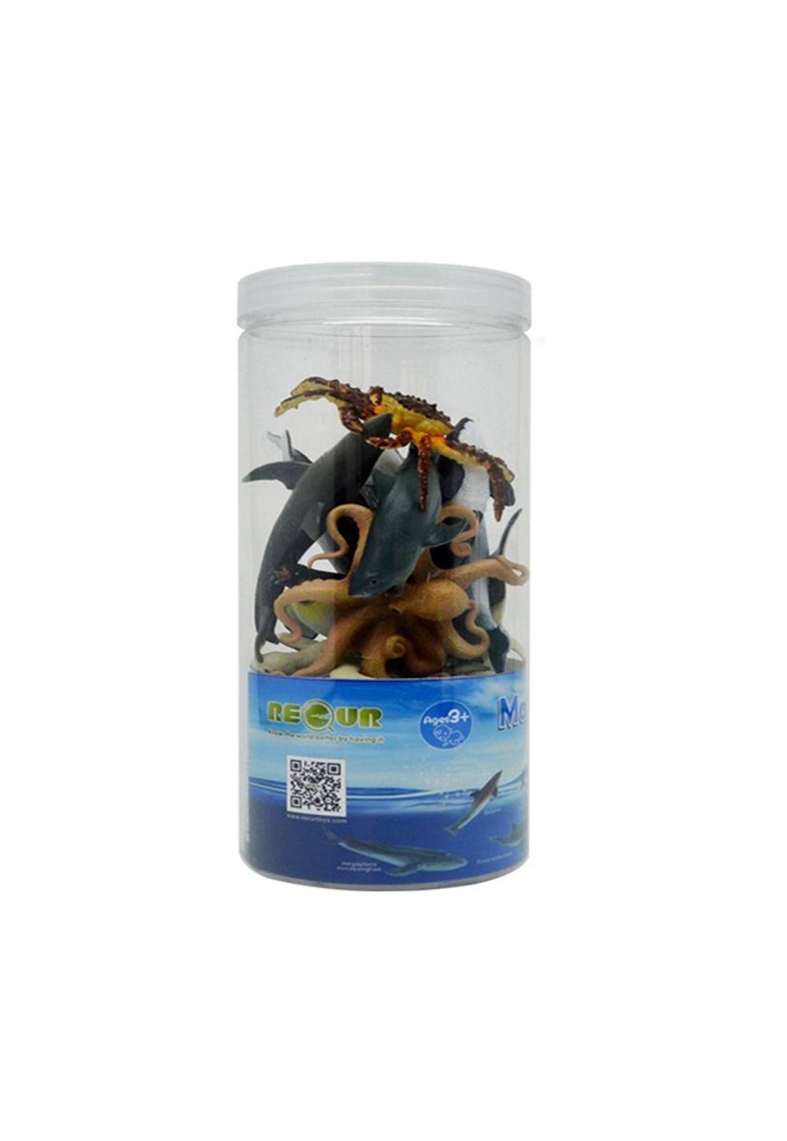 Set Figuras de Animales del Mar 12 Piezas Recur-0