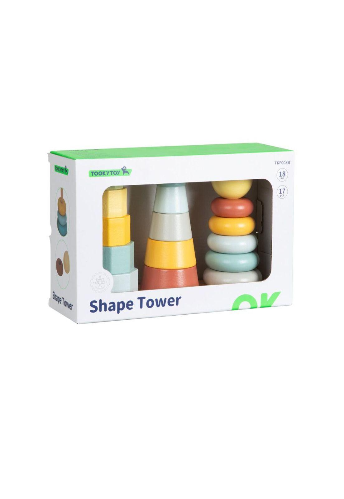 Apilador de Madera en Forma de Torre Tooky Toy-2