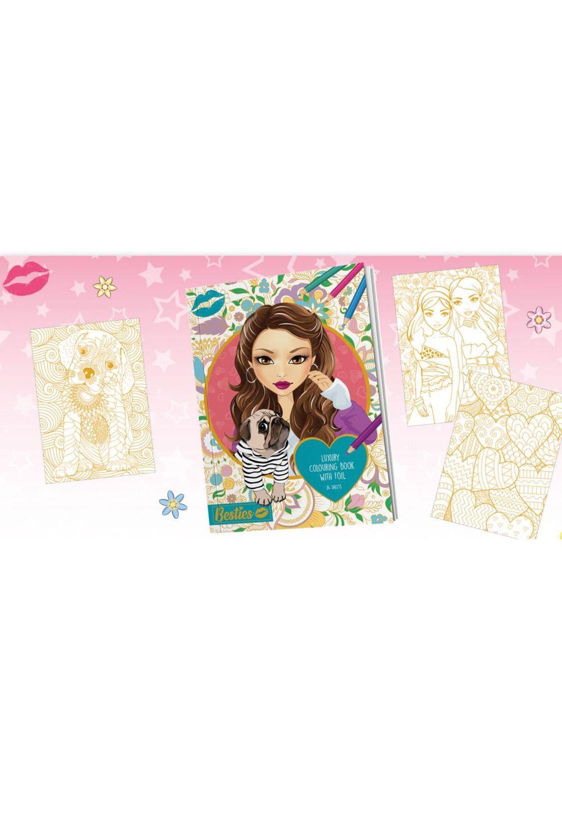 Libro para Pintar de Lujo Besties-3