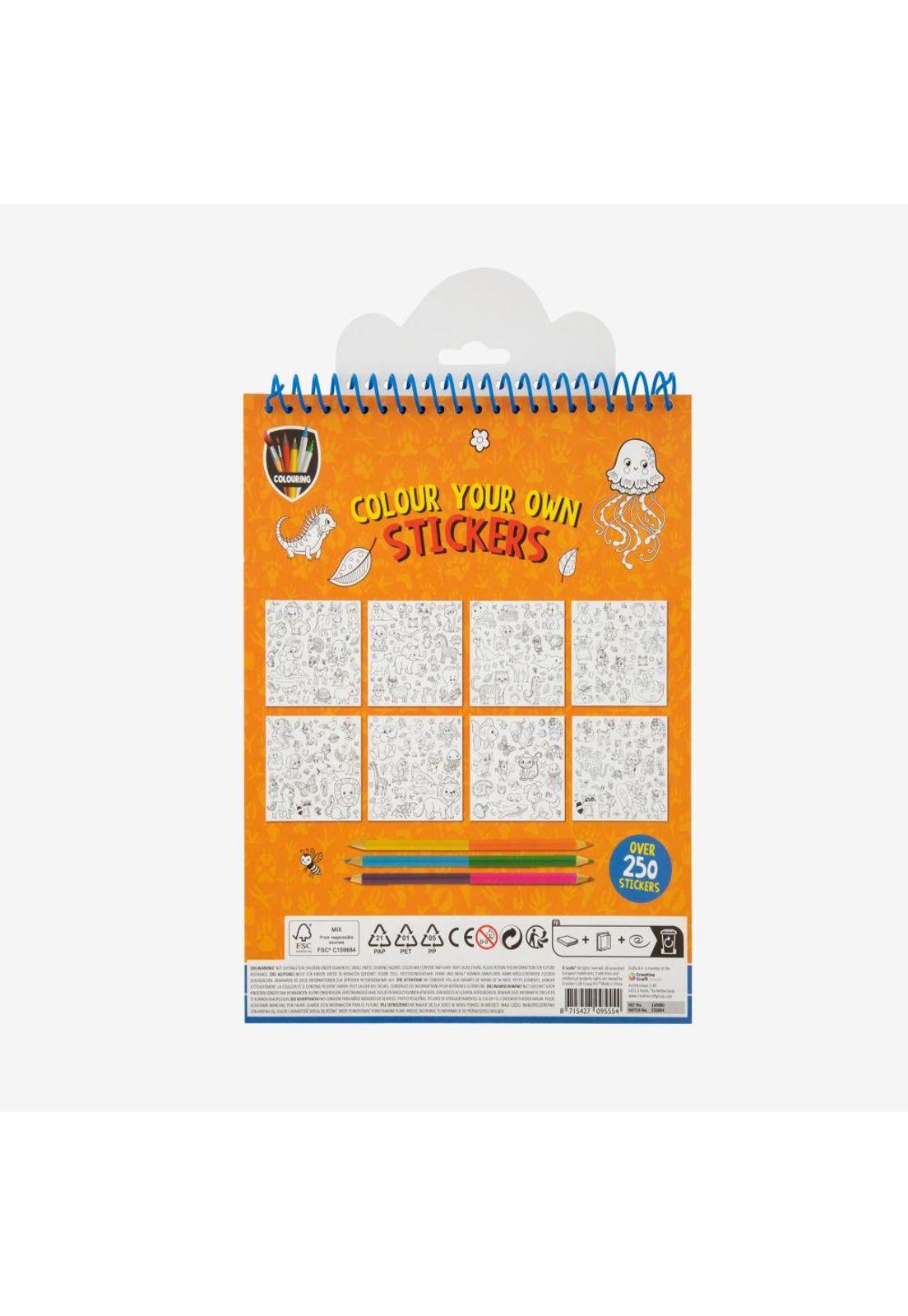 Colorea tus Propios Stickers Naranjo Moxy-2