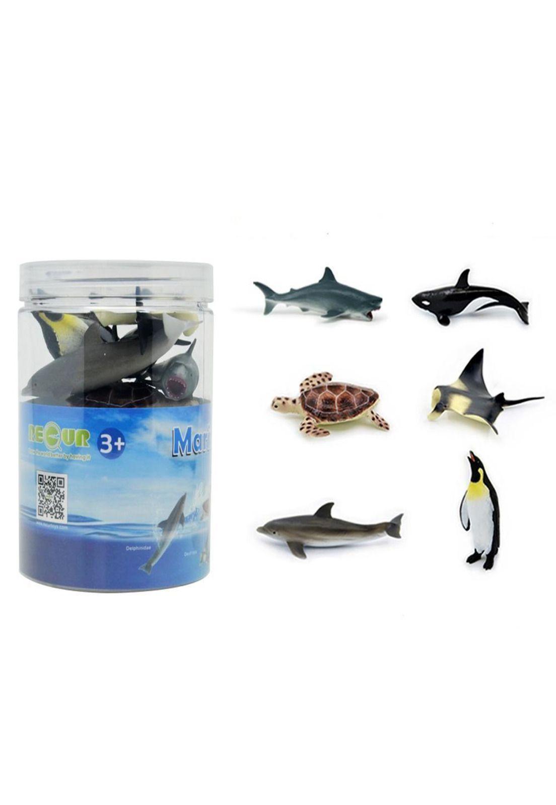 Set Figuras de Animales del Mar 6 Piezas Recur-2