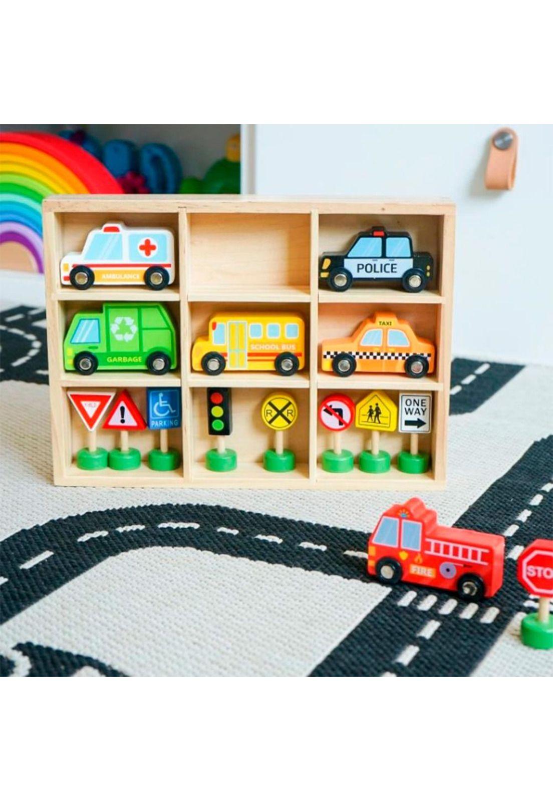 Señales del Transito y Autos de Emergencia Tooky Toy-5