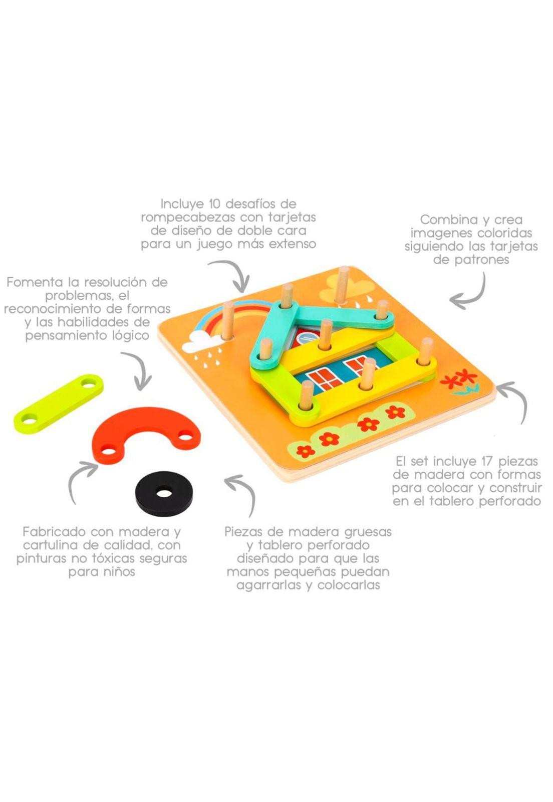 Puzzle de Aprendizaje Figuras Geométricas Tooky Toy-4
