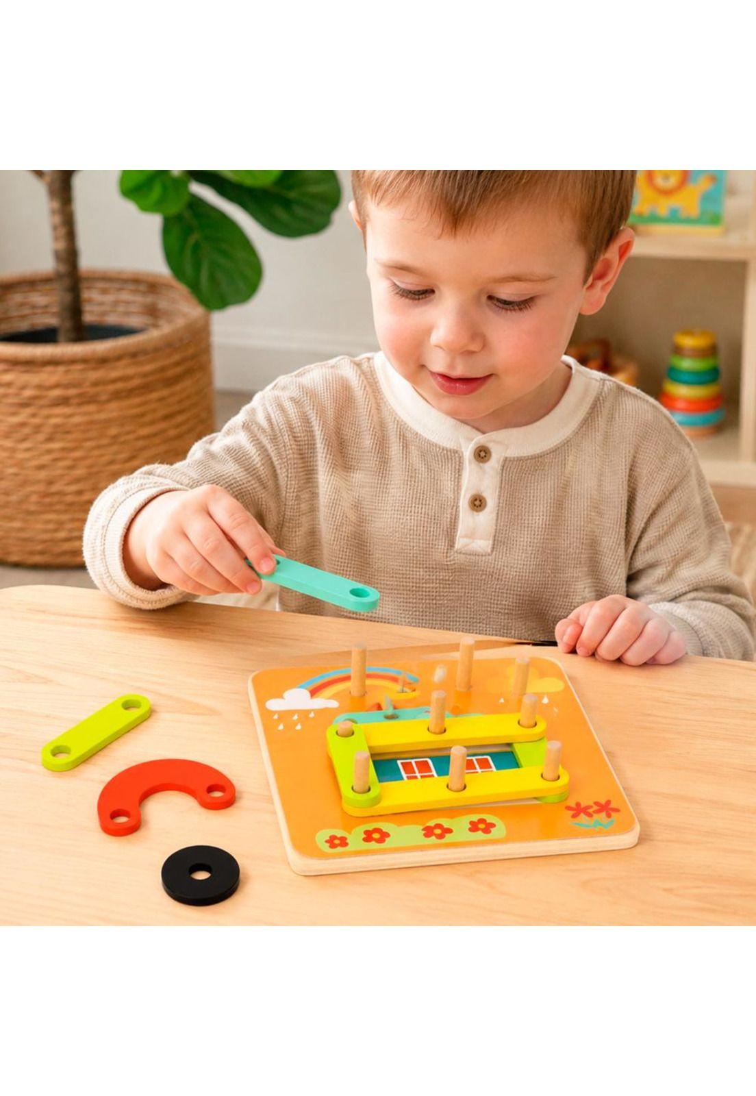 Puzzle de Aprendizaje Figuras Geométricas Tooky Toy-5