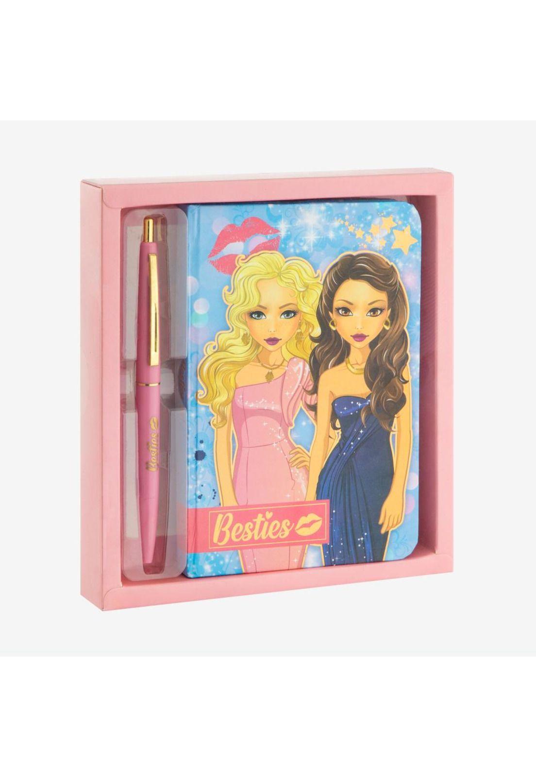 Cuaderno con Lápiz Rosado Besties-0