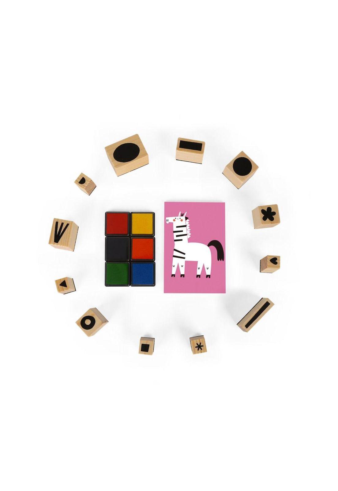 Set de Timbres Animales 19 Piezas Tooky Toy-1