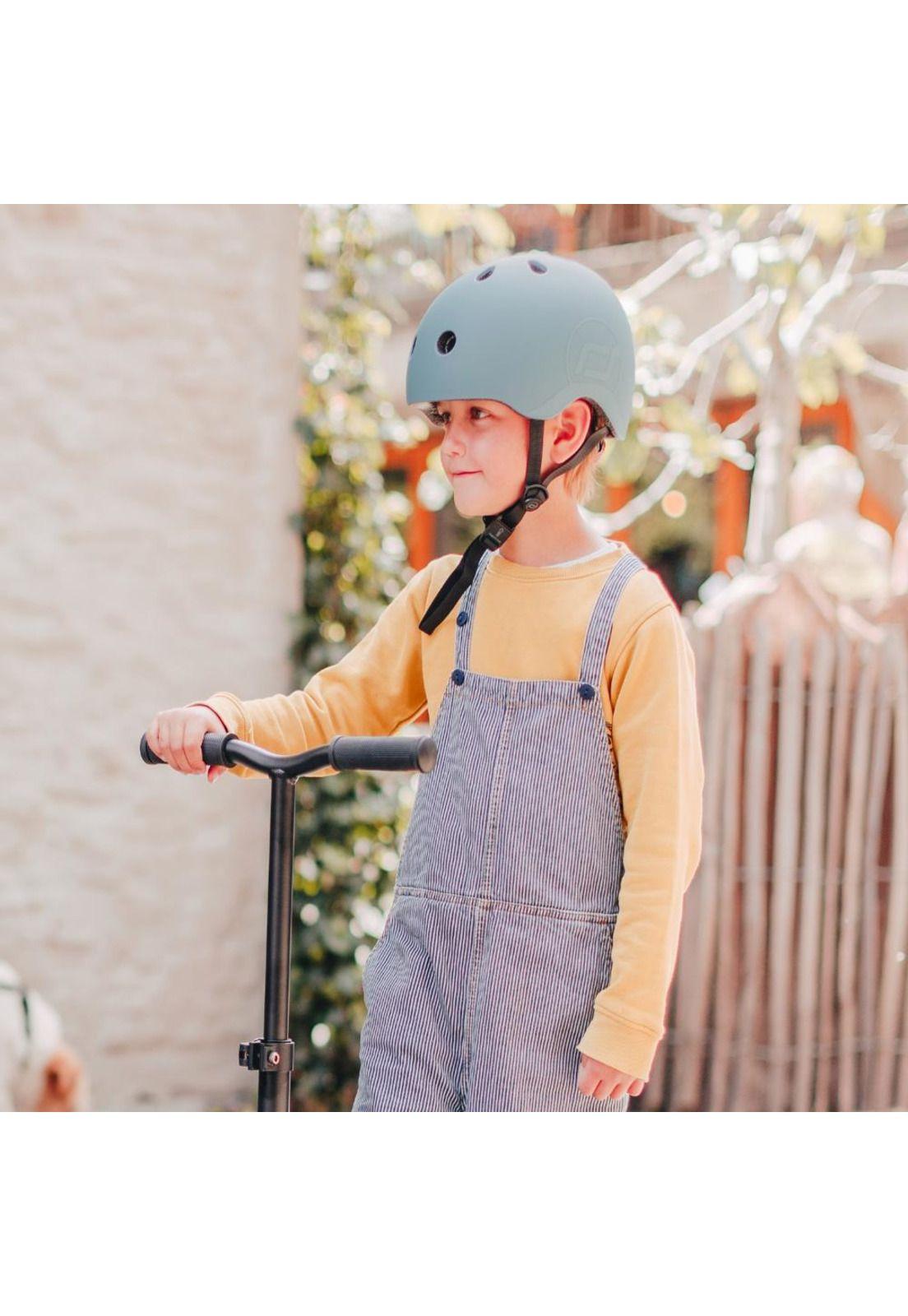 Casco Ajustable S-M Acero Scoot and Ride-4