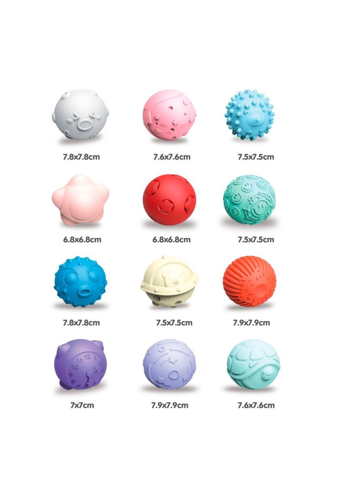 Pelotas Sensoriales Pastel 12 Piezas-2