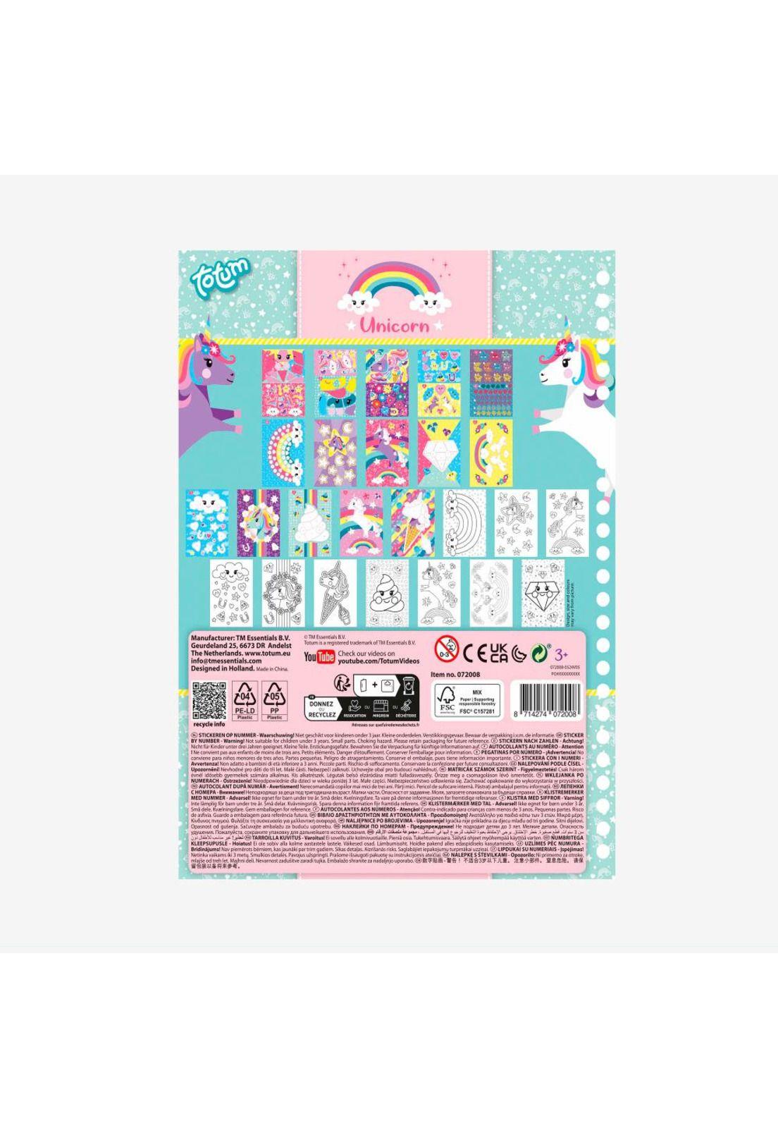 Sticker por Números Unicornio Totum-3