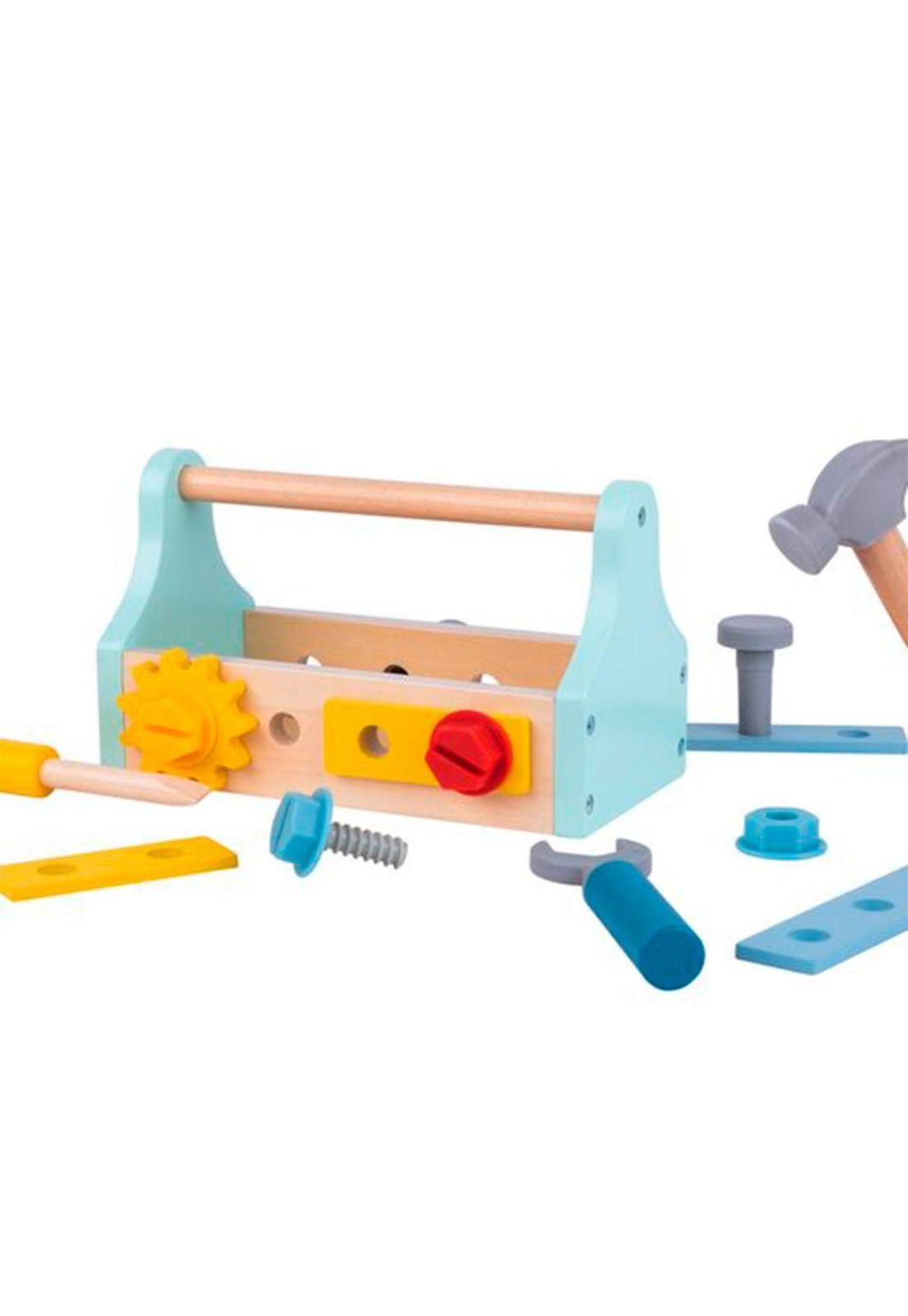 Caja de Herramientas de Madera Tooky Toy-0