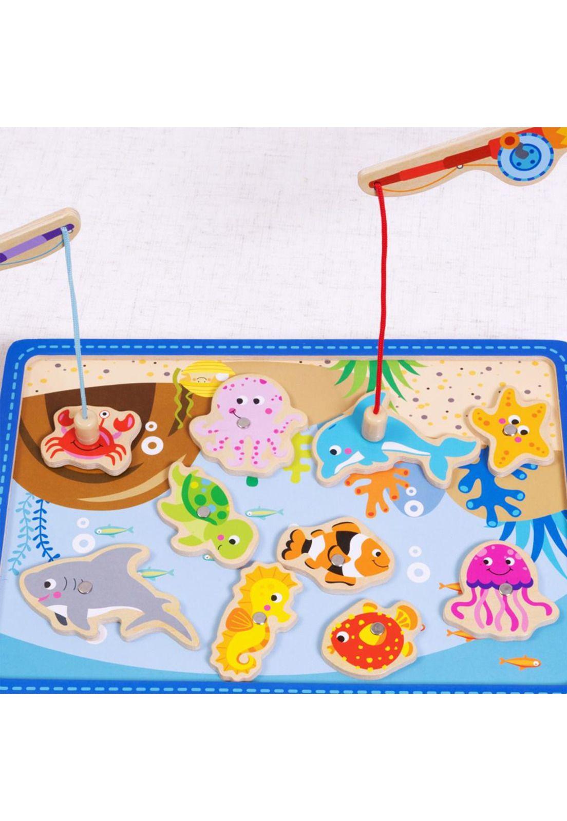 Juego de Pesca Magnético de Madera Tooky Toy-3