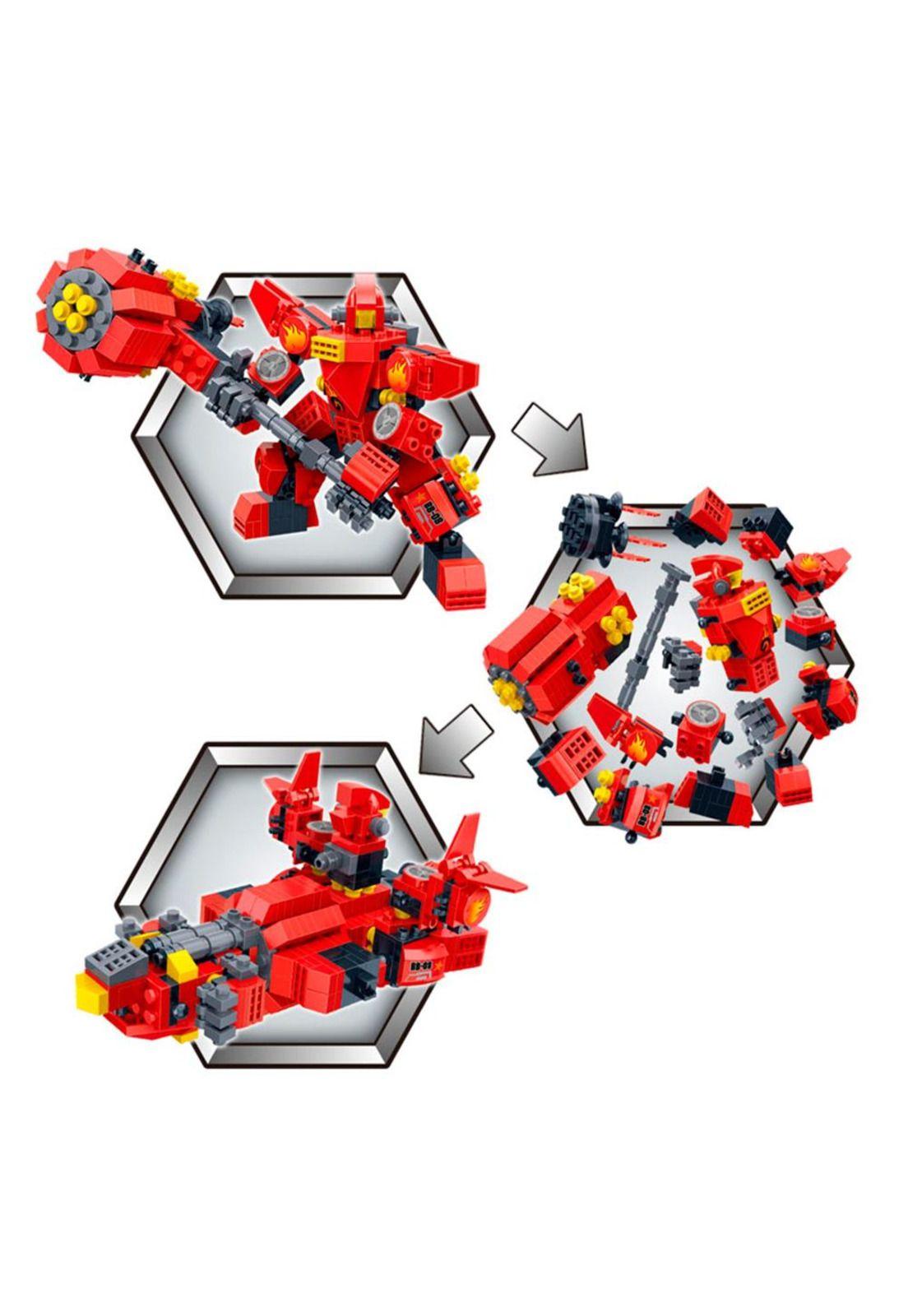 Set de Bloques Robot Mech II Rojo 2 en 1 351 Piezas BanBao-2
