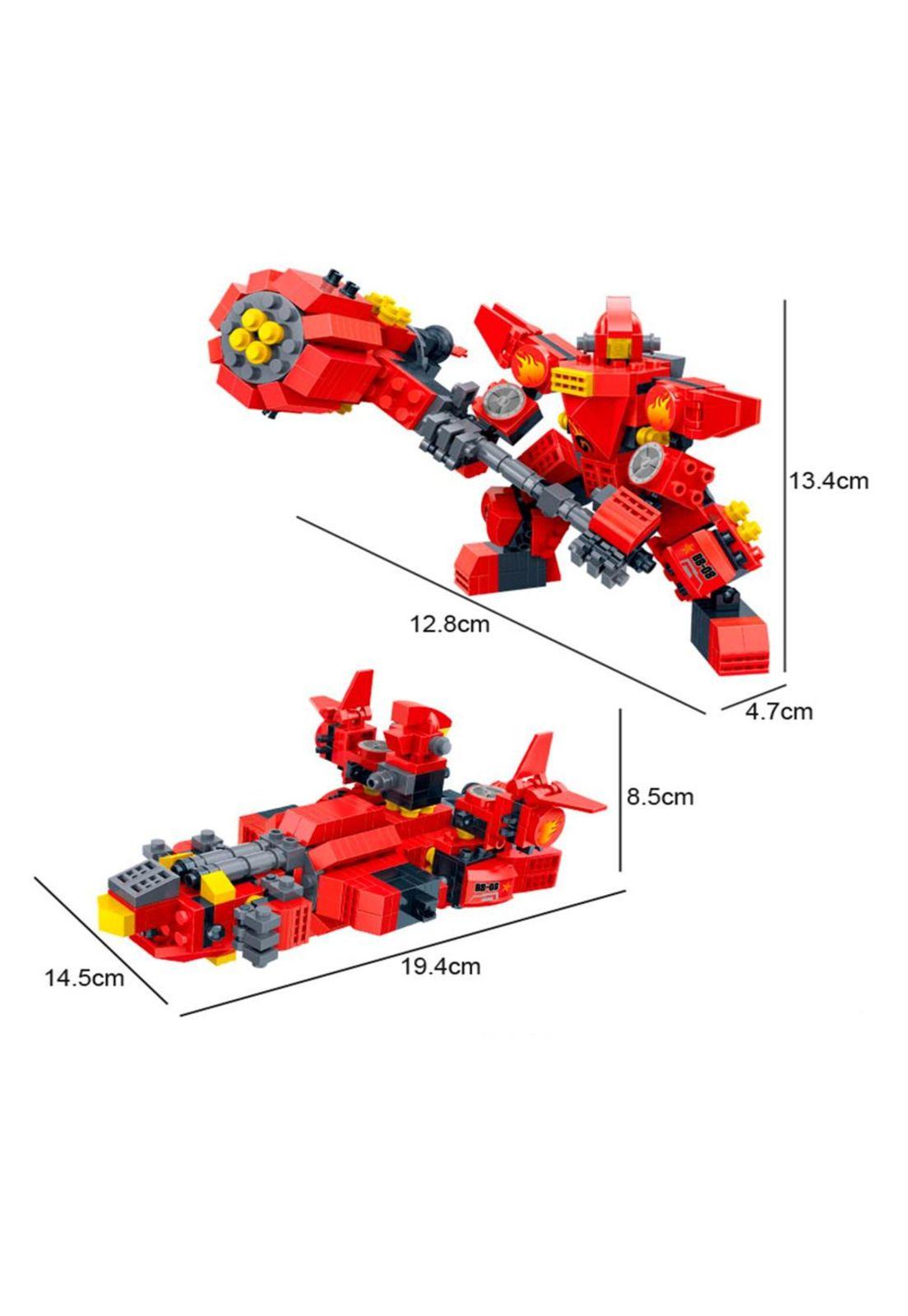 Set de Bloques Robot Mech II Rojo 2 en 1 351 Piezas BanBao-3