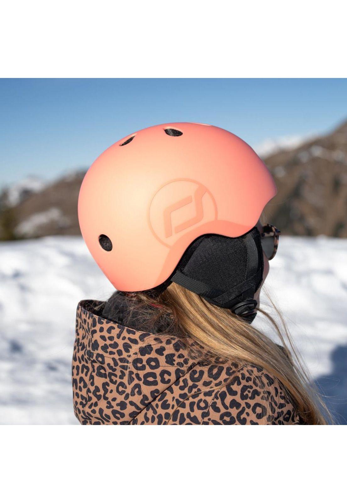Casco Ajustable SKI S-M Peach Scoot and Ride-5