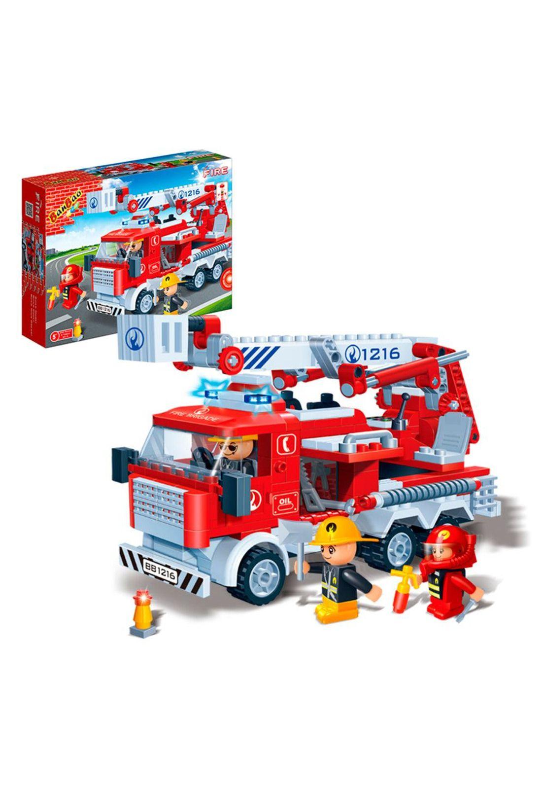 Set Bloques Camión de Bomberos 290 Piezas BanBao-2
