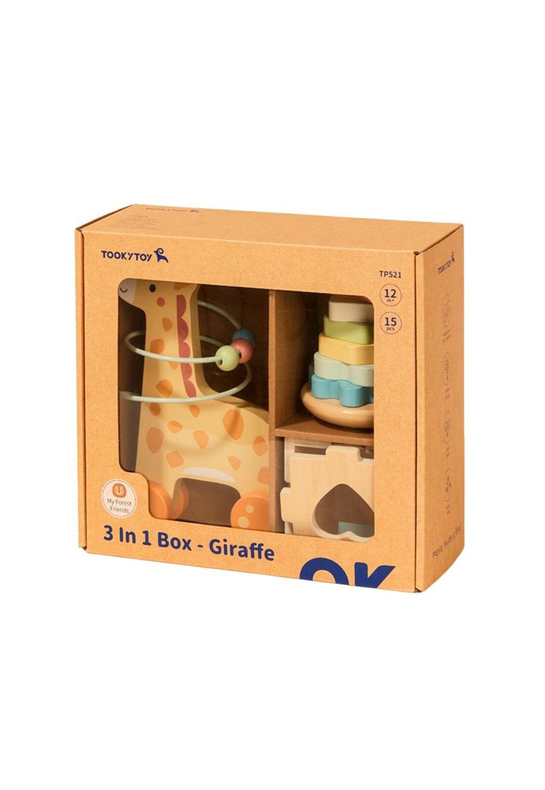 Set Infantil de Madera Jirafa 3 en 1 - Tooky Toy-0