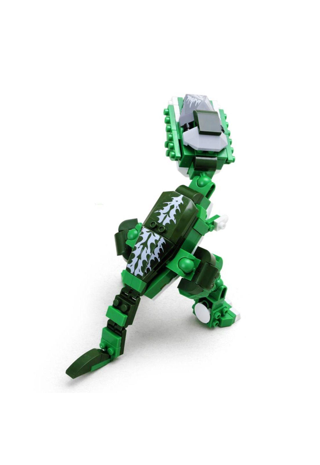 Set Bloques Dinosaurio Alosaurio Verde 135 Piezas Banbao-2