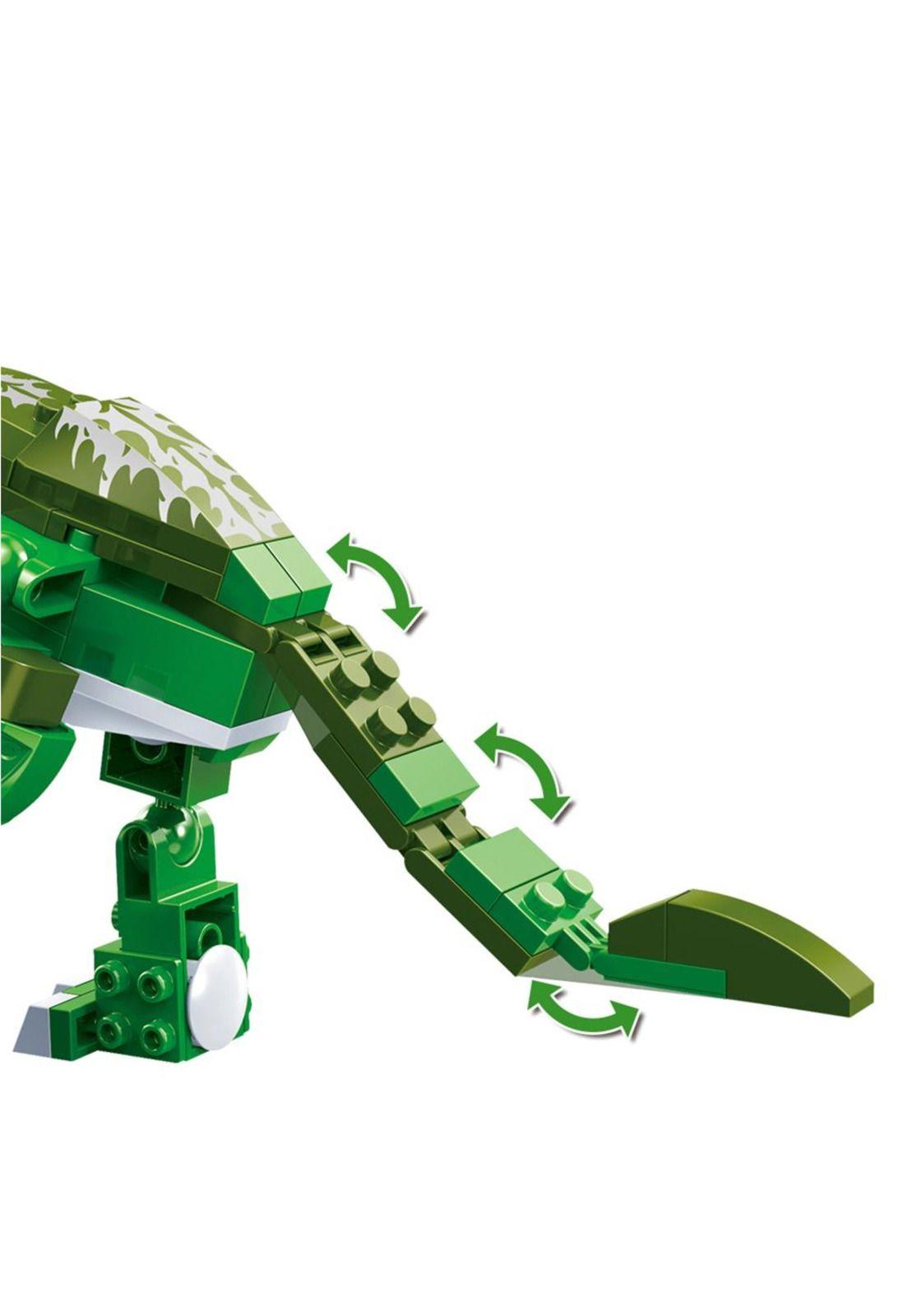 Set Bloques Dinosaurio Alosaurio Verde 135 Piezas Banbao-5