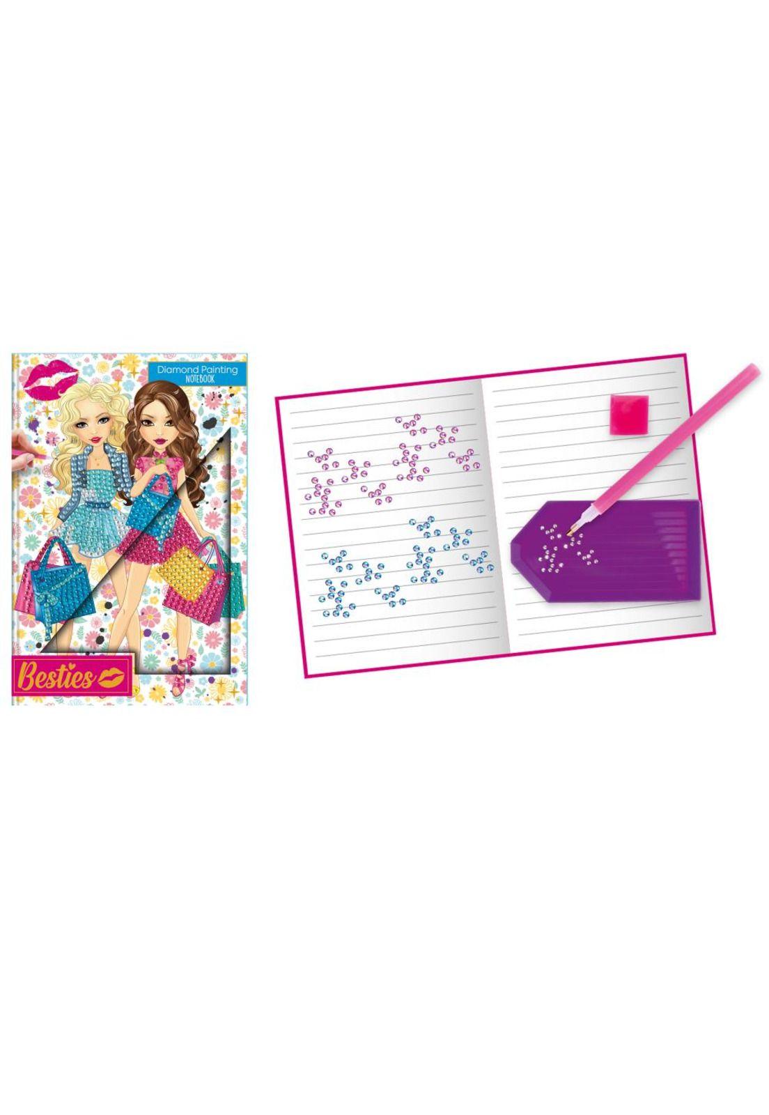 Cuaderno Pintura de Diamantes Celeste Besties-2