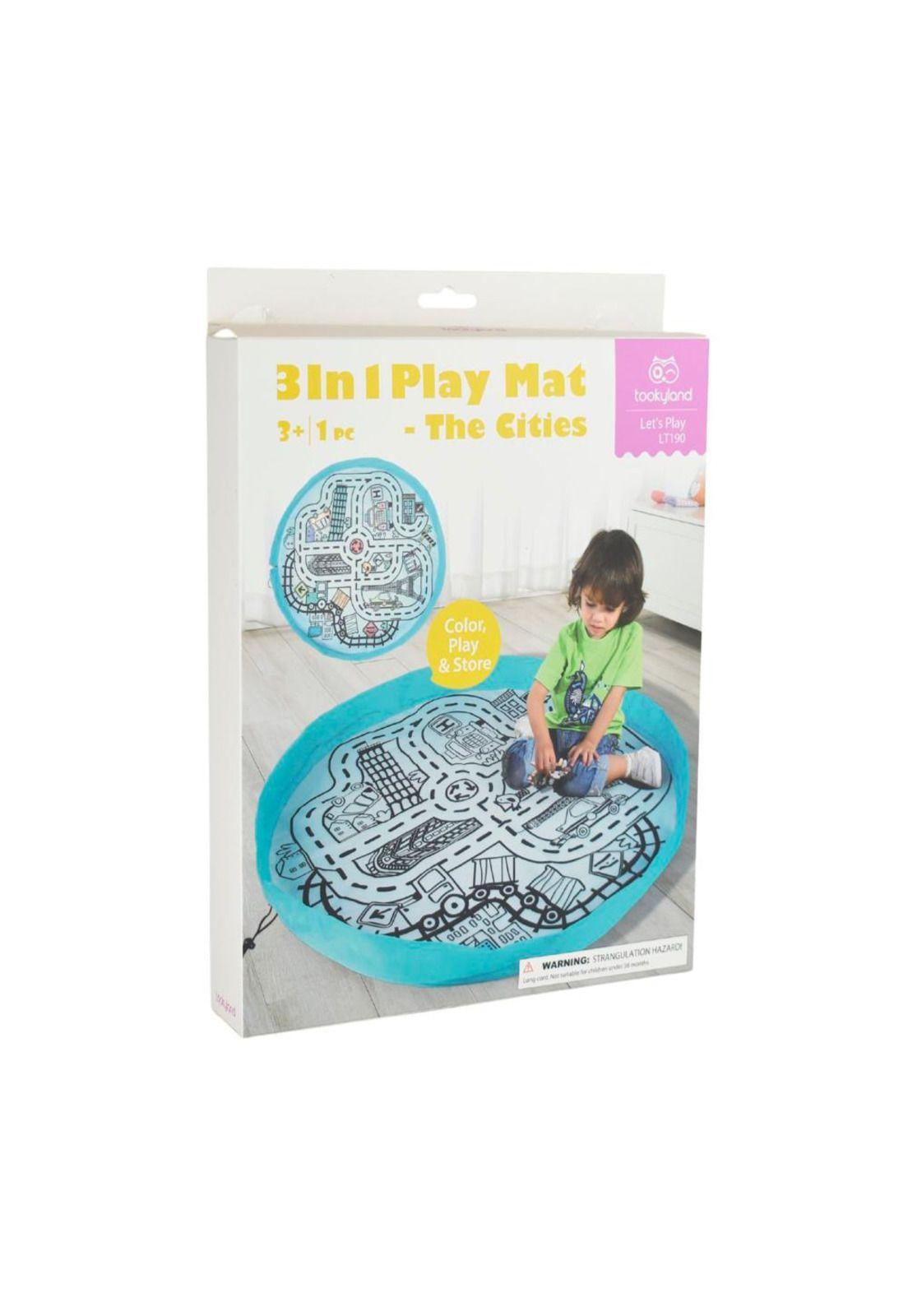 Alfombra de Juego 3 en 1 Ciudades Tooky Toy-5