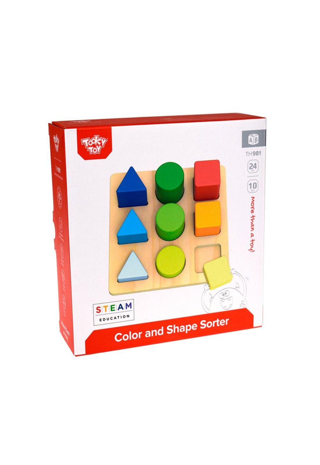 Rompecabezas Clasificador de Colores y Formas Tooky Toy-4