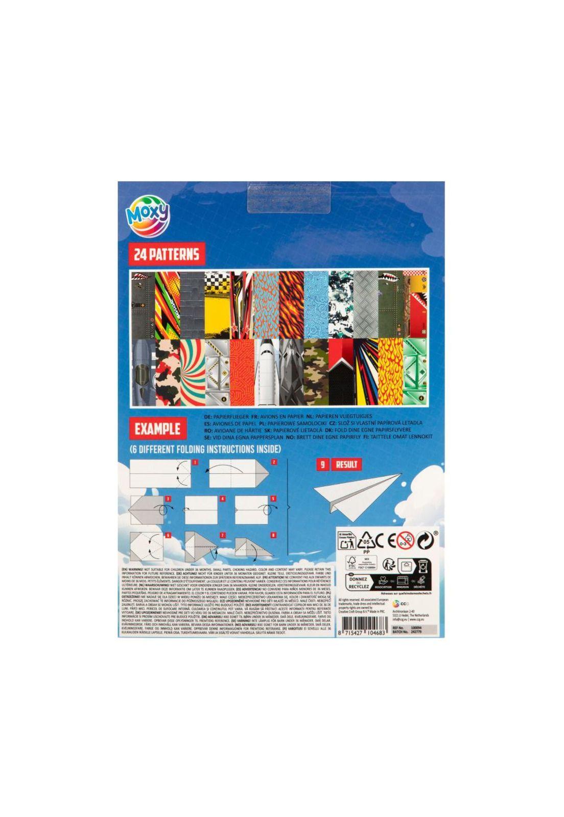 Haz tu Propio Avión de Papel Moxy-2