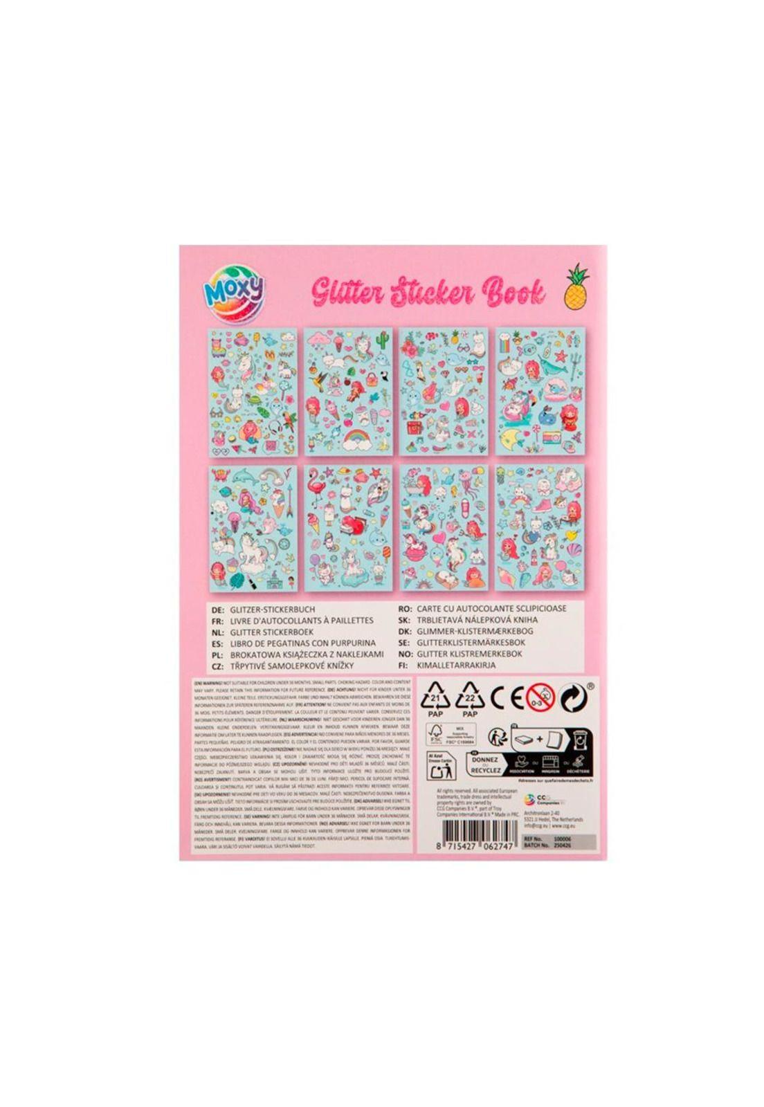 Libro de Stickers Glitter Princesas y Hadas Moxy-2