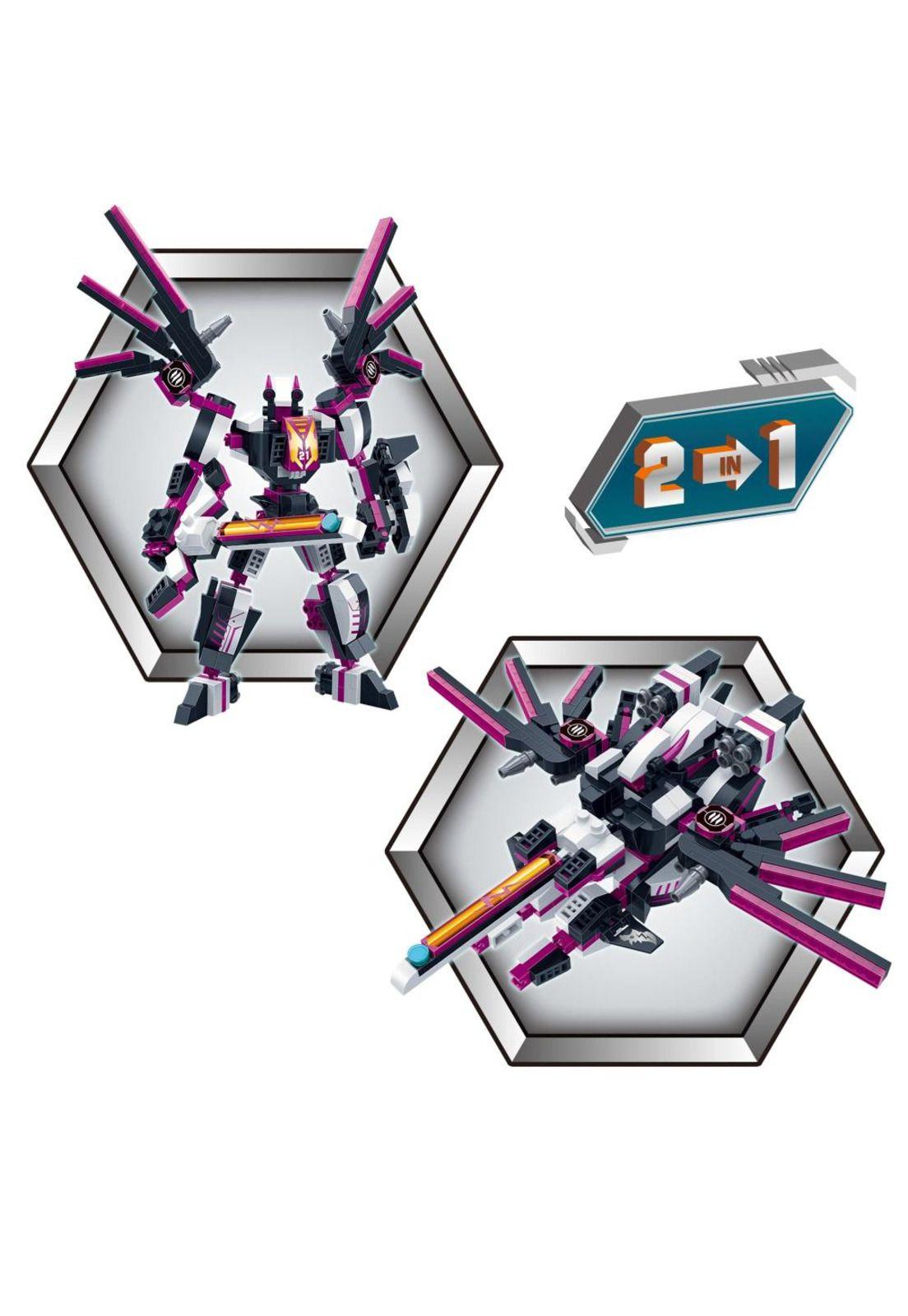 Set de Bloques de Construcción Robot Mech II 2 en 1 Morado Banbao-2