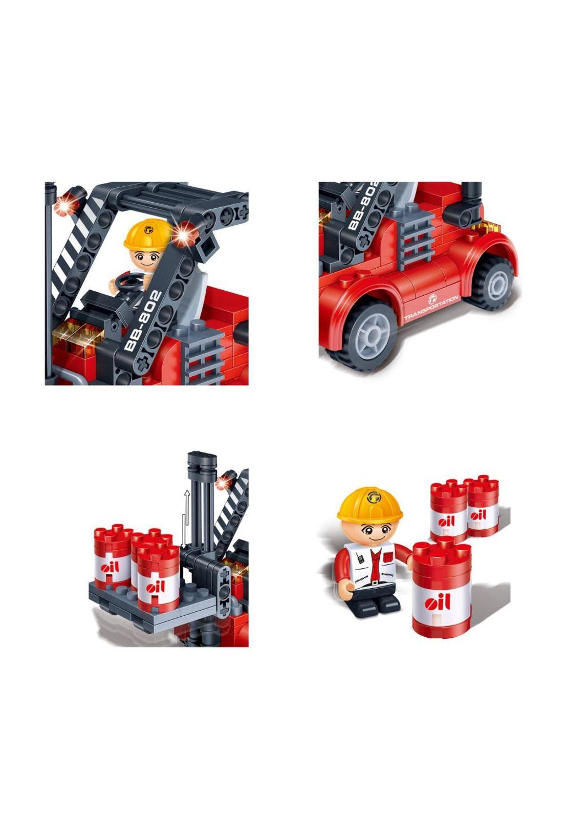 Set Bloques Construcción Grua de Carga 128 Piezas BanBao-2