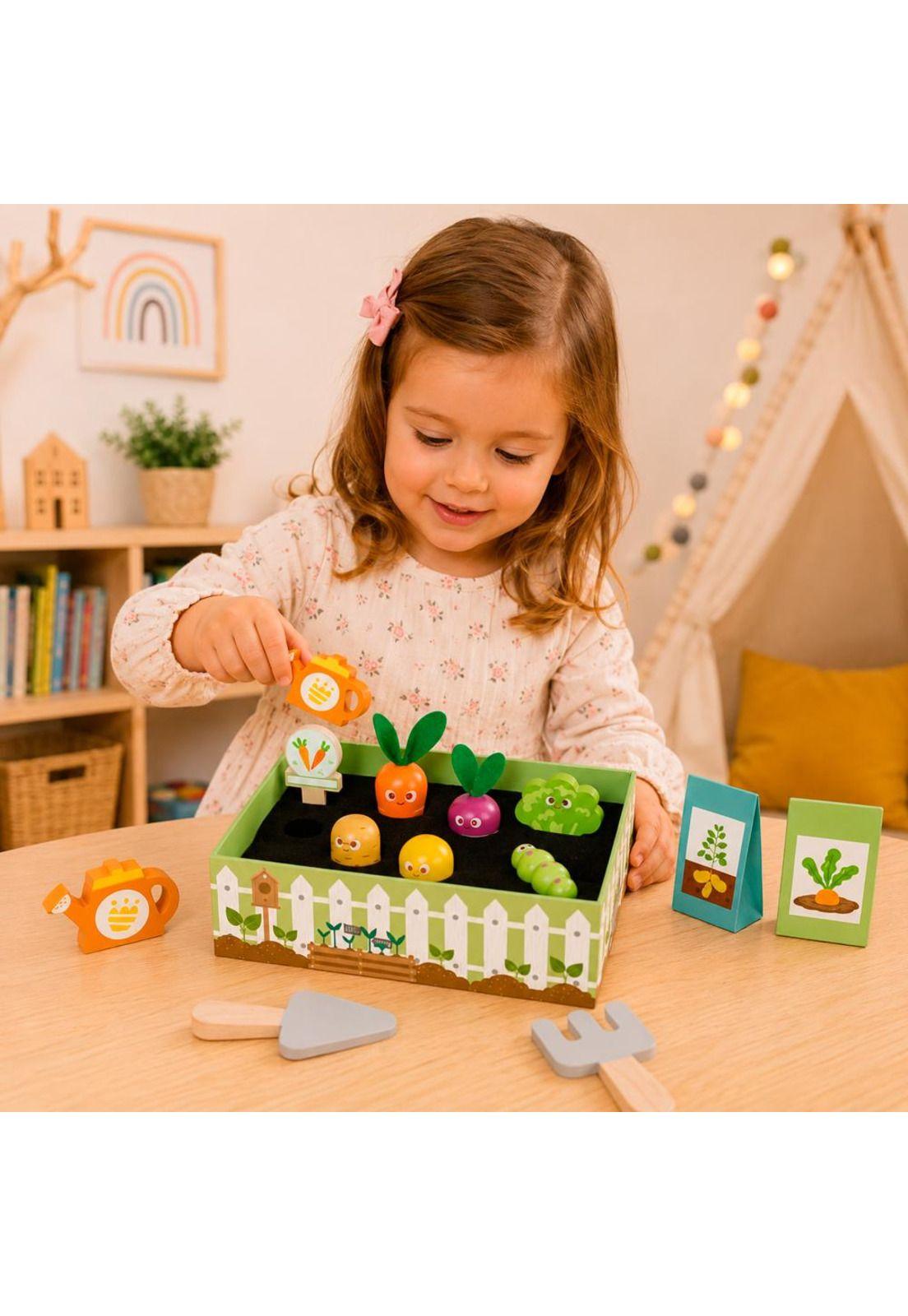 Juego Didáctico Huerto de Madera Tooky Toy-2