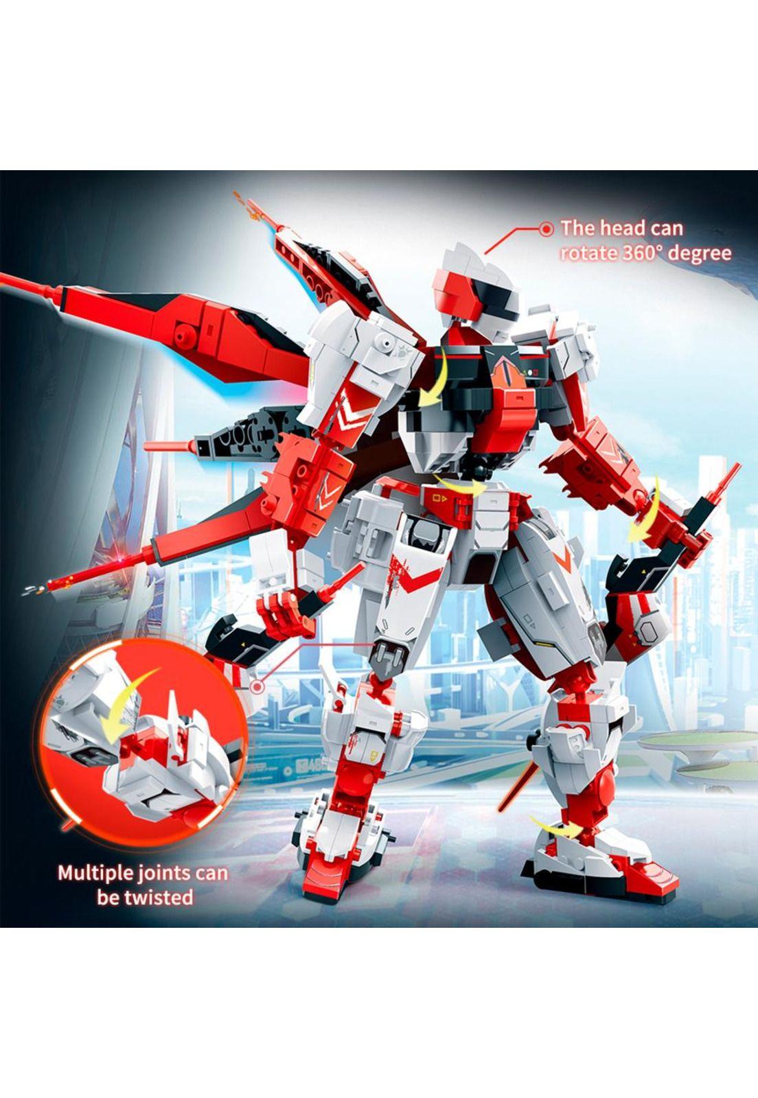 Set de Bloques Robot Future Mech Warrior Ertek Rojo BanBao-4