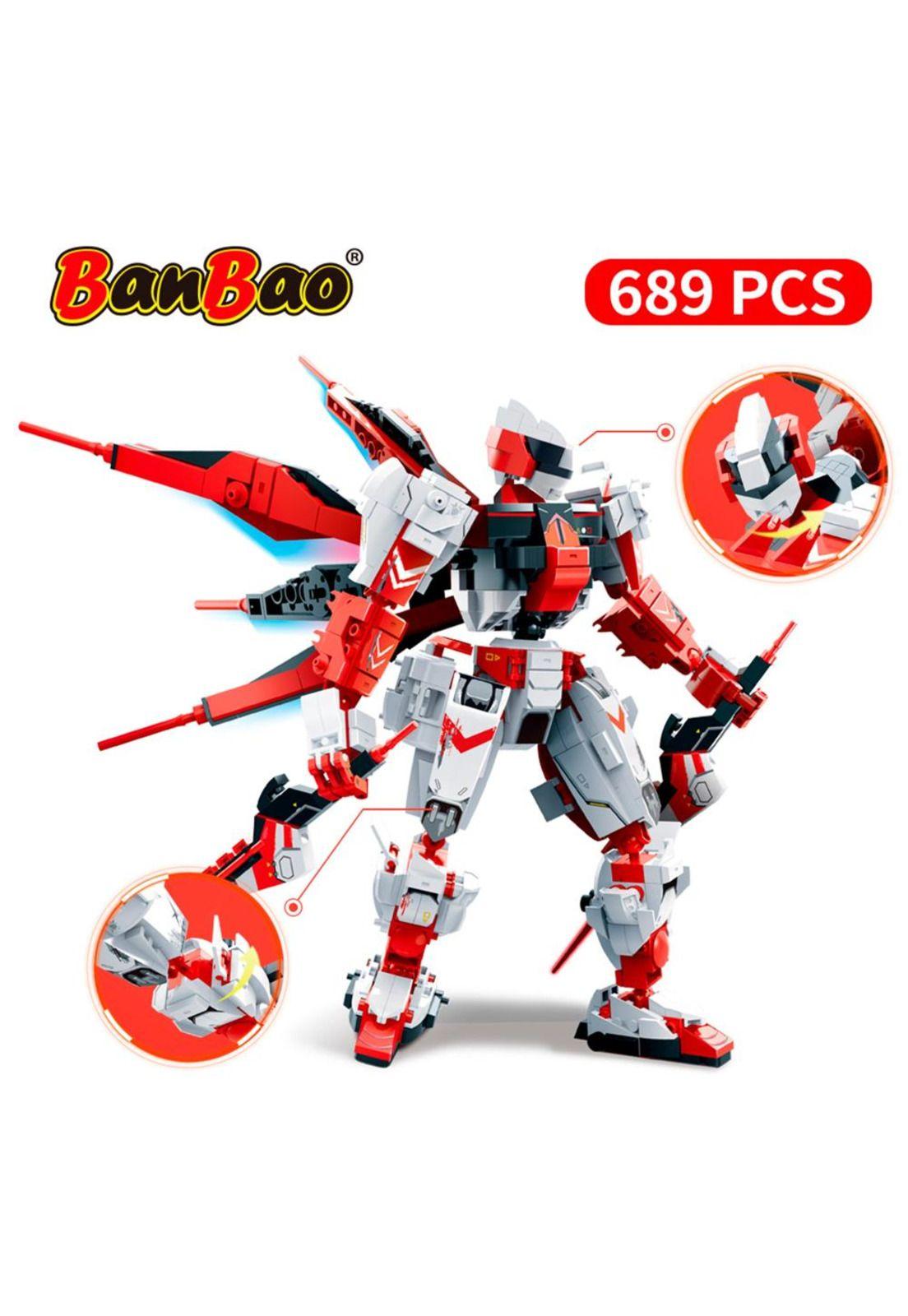 Set de Bloques Robot Future Mech Warrior Ertek Rojo BanBao-5