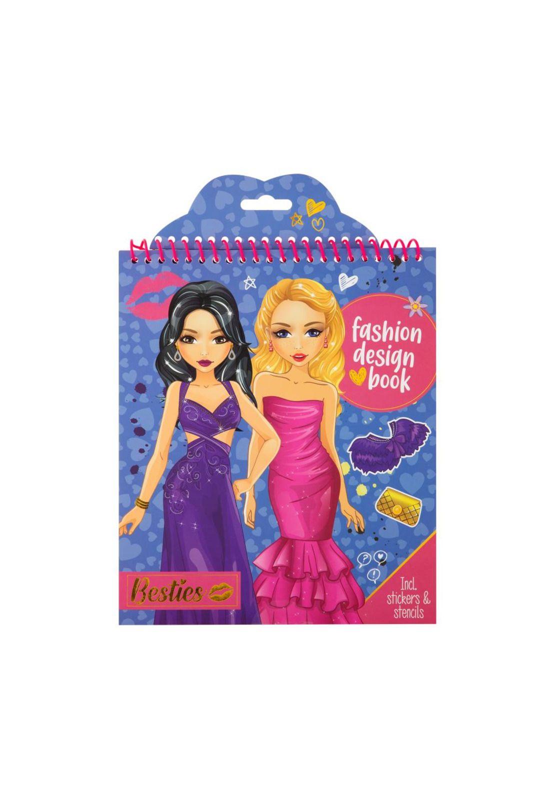 Libro de Diseños de Moda Morado Besties-0