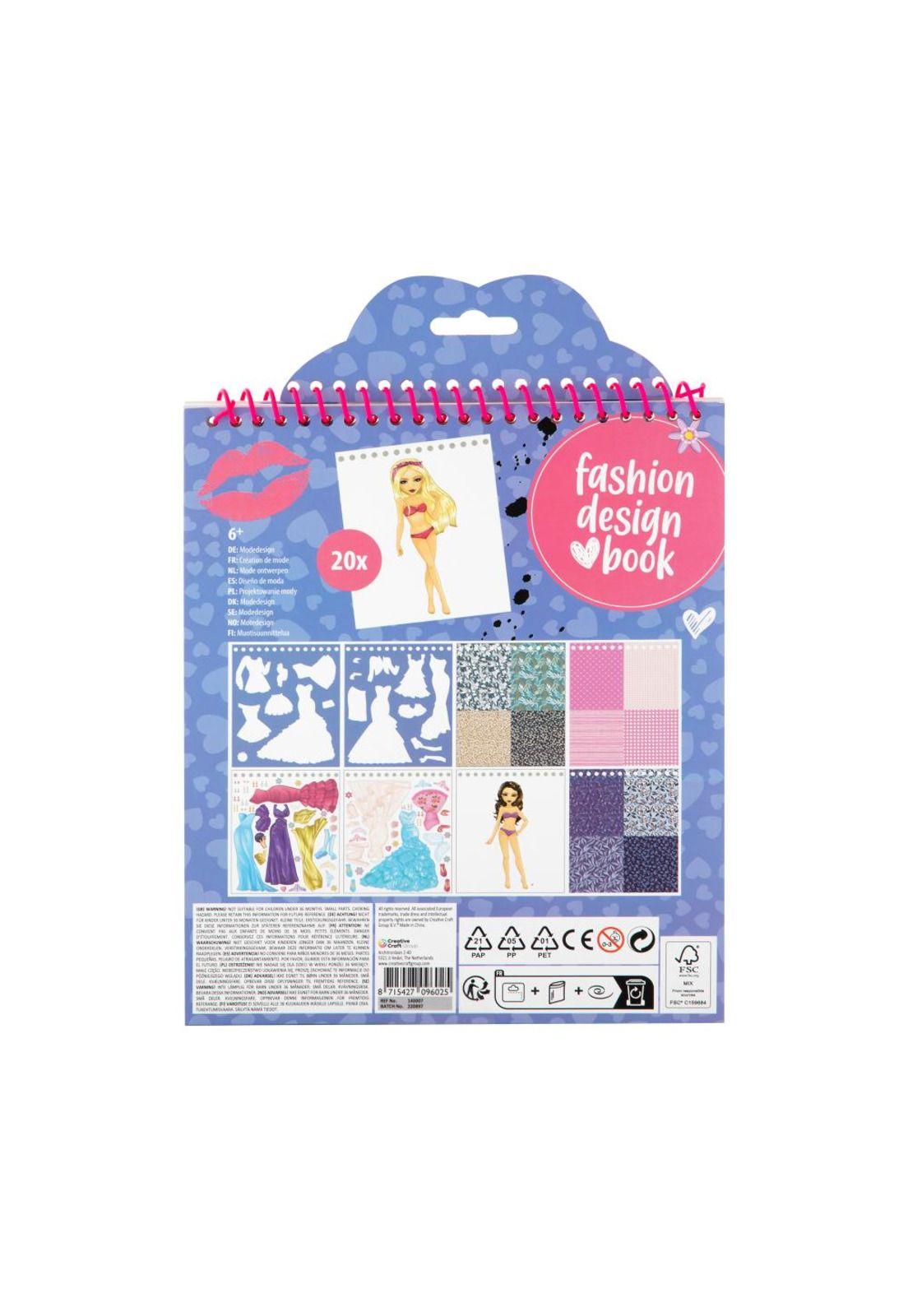 Libro de Diseños de Moda Morado Besties-1