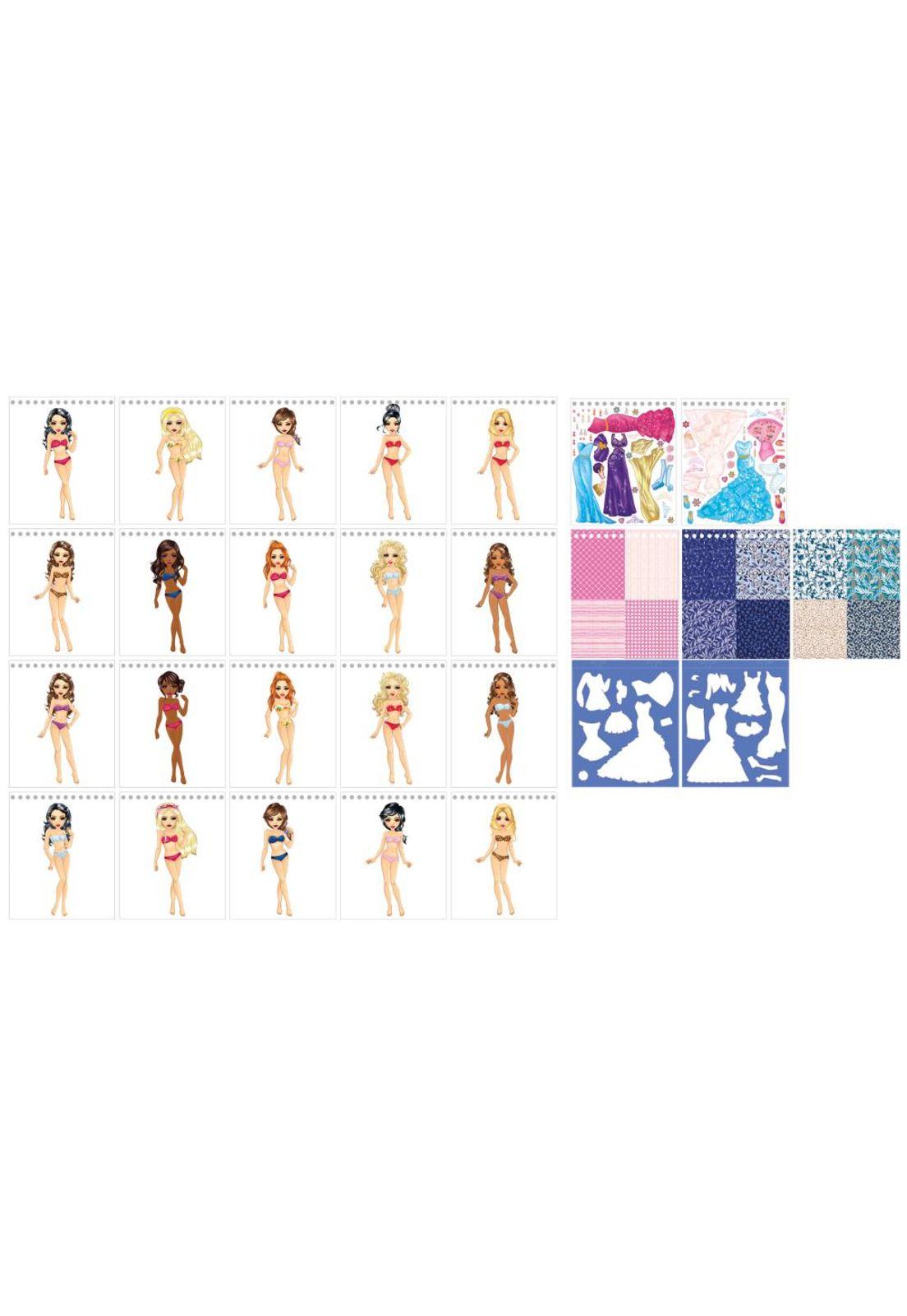 Libro de Diseños de Moda Morado Besties-2