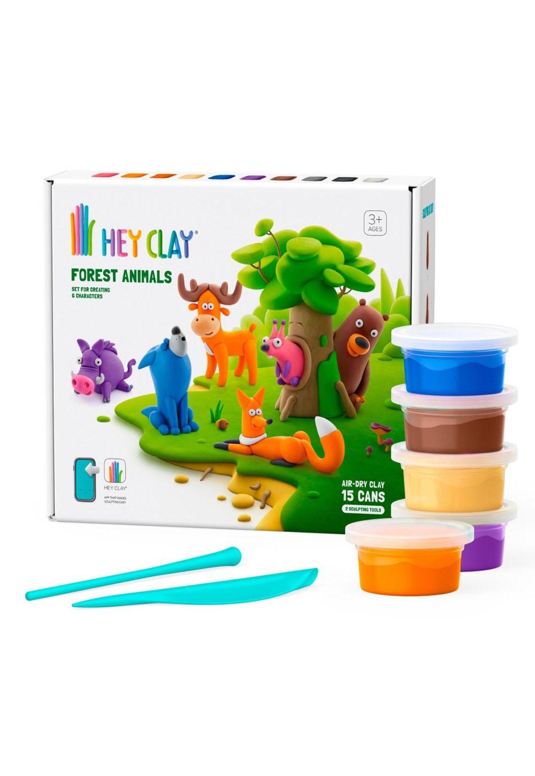 Animales del Bosque: 15 Potes Hey Clay-1