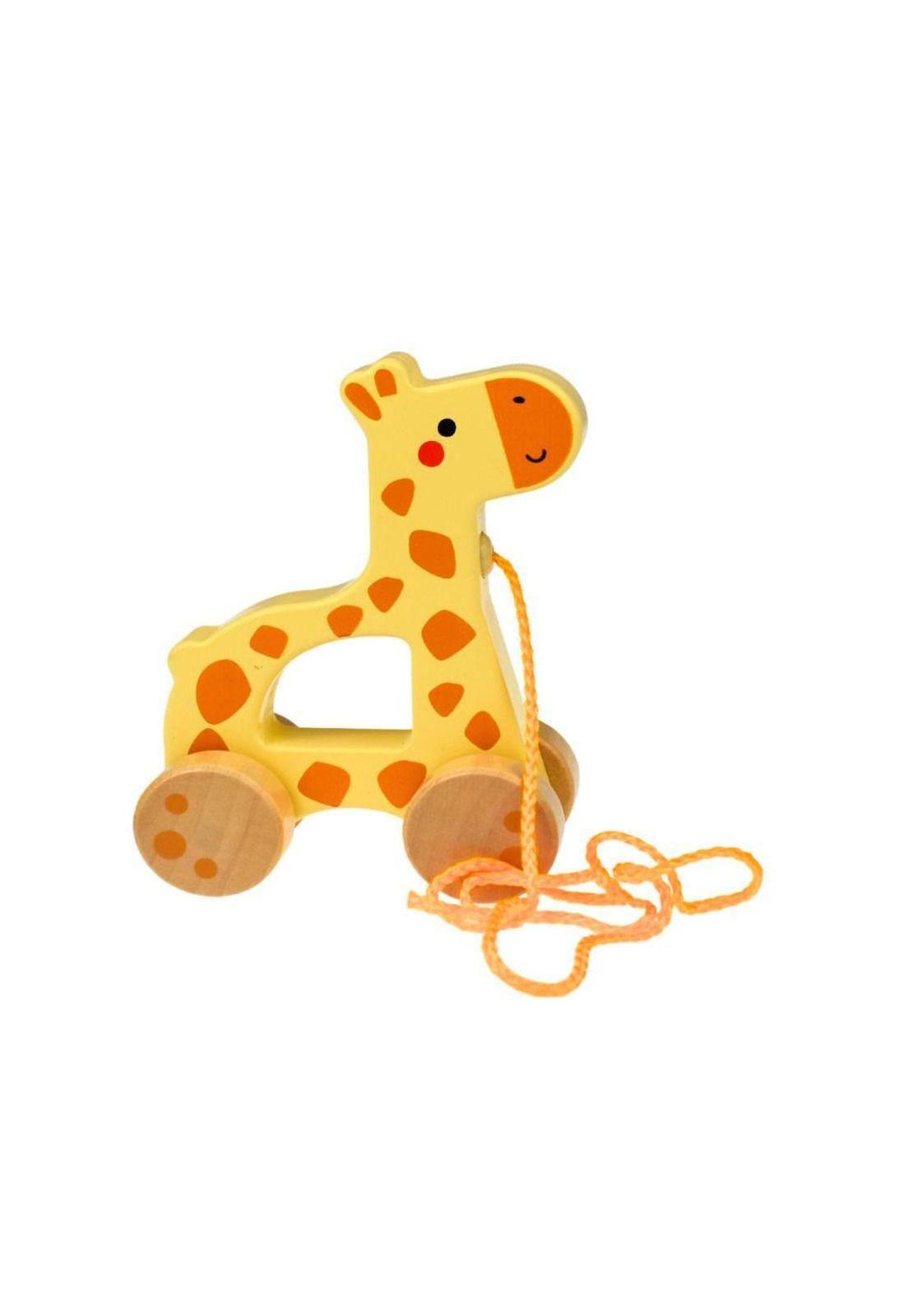 Jirafa de Madera para Arrastrar Tooky Toy-1
