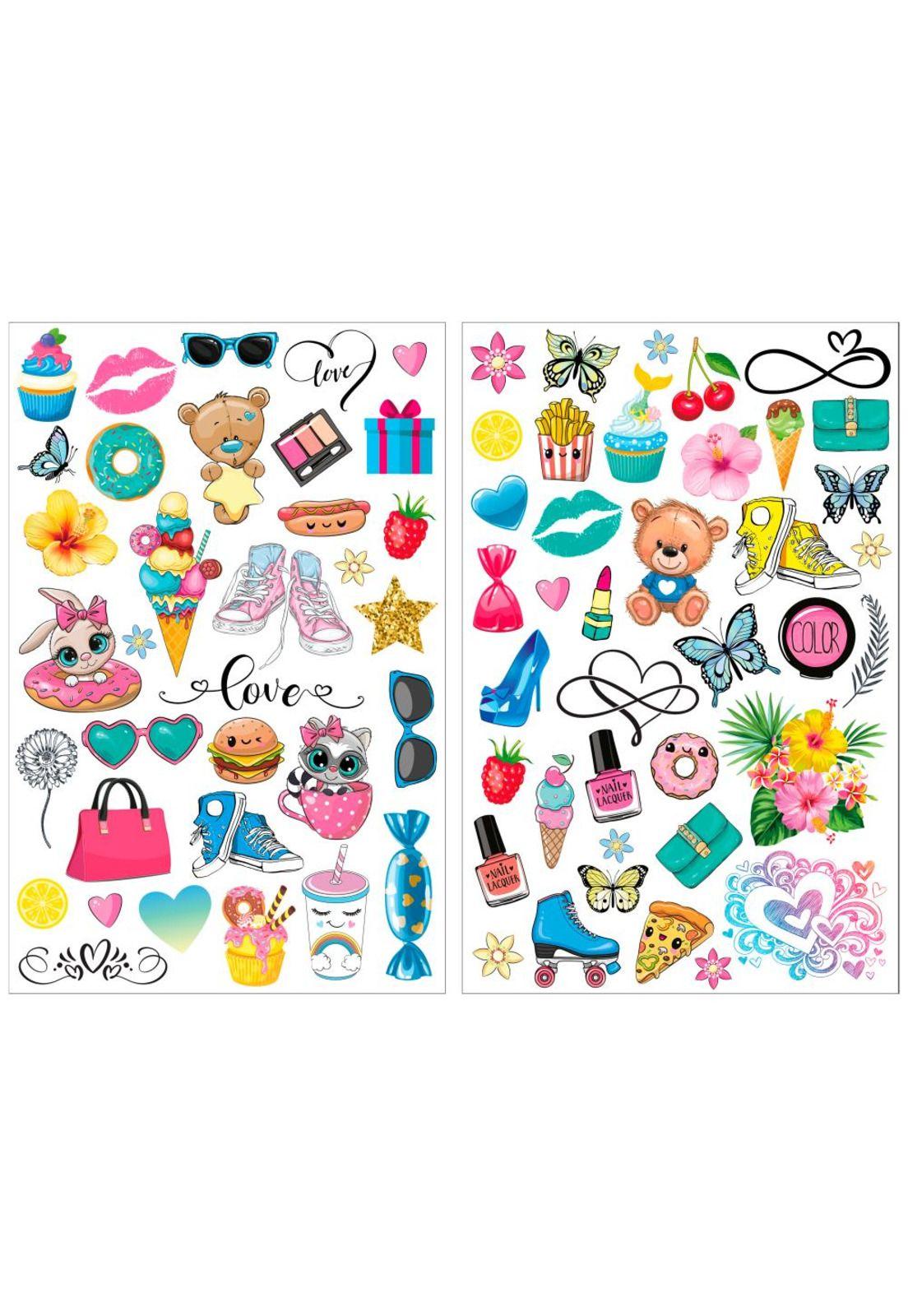 Set de Tatuajes Infantil Verde Besties-2