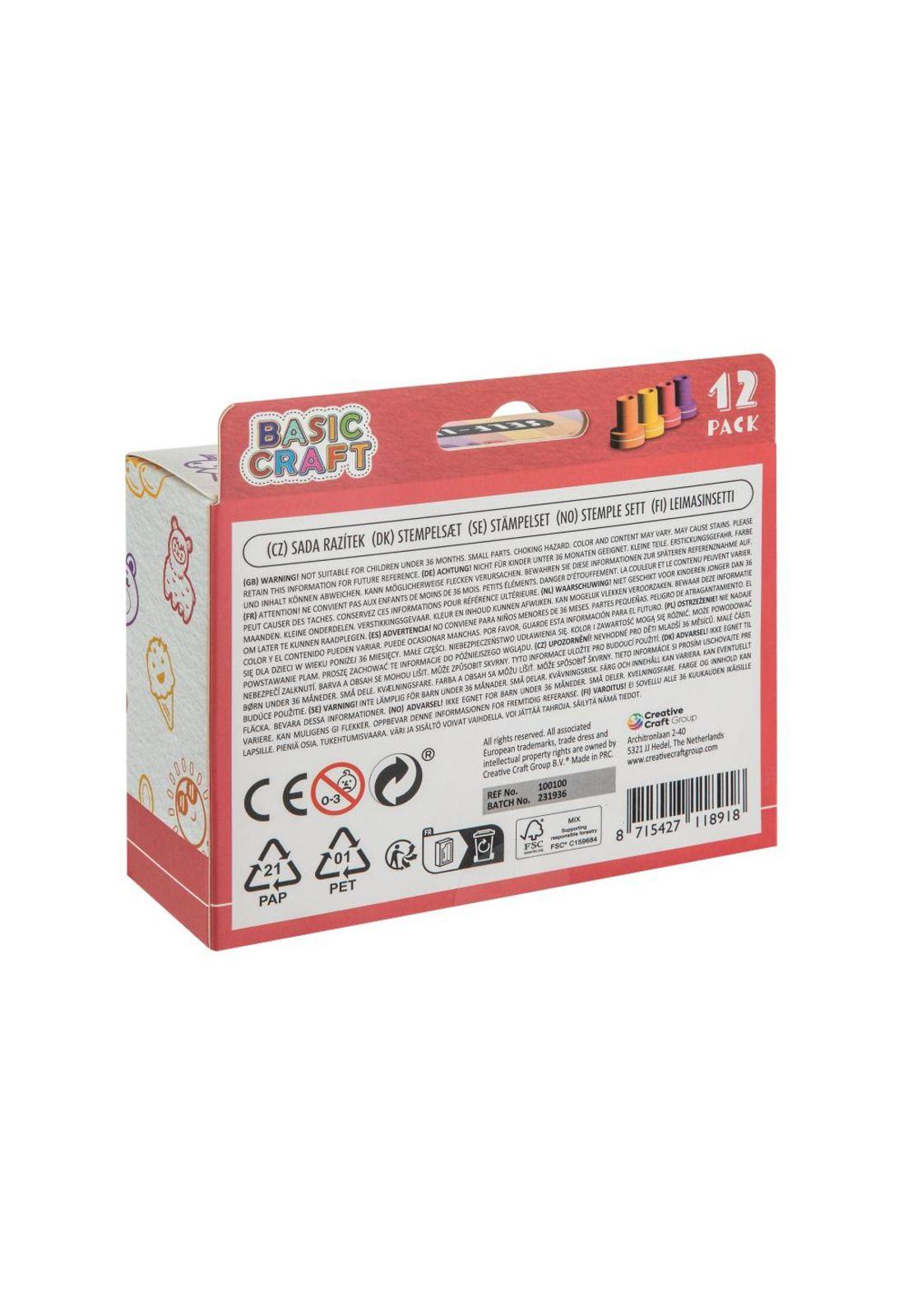 Juego de Timbres Rojo 12 Piezas Moxy-2