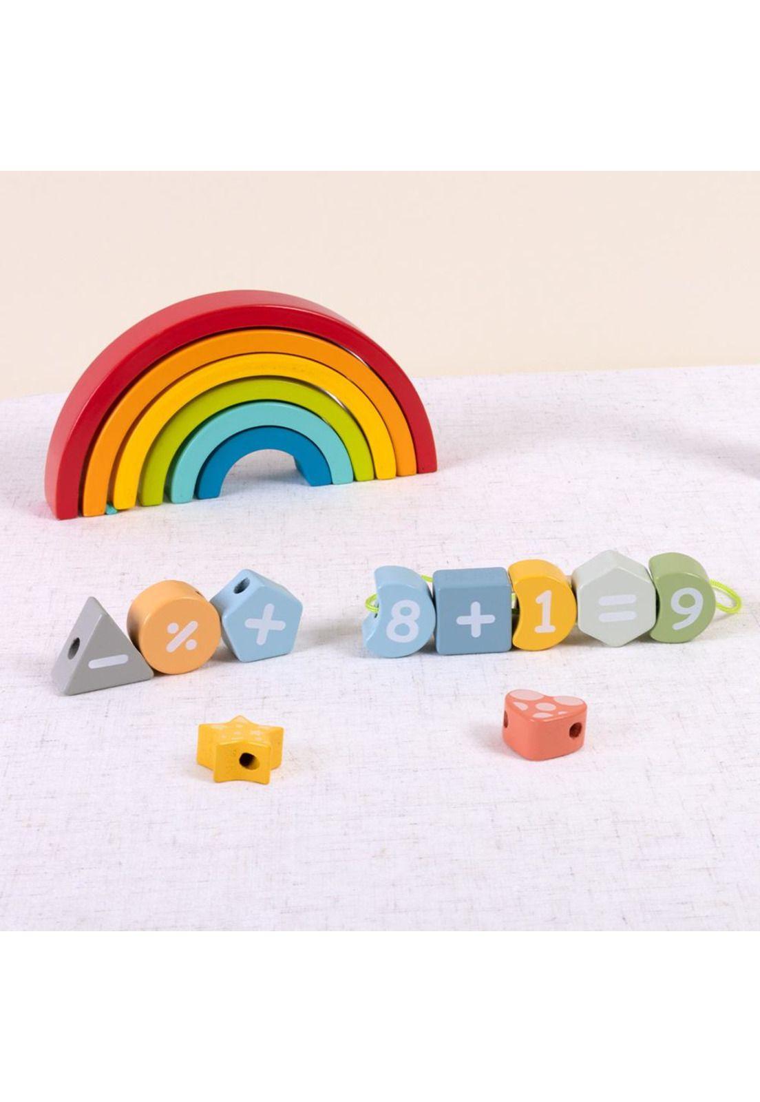 Juguete Didáctico Cuncuna de Madera para Enhebrar Tooky Toy-4