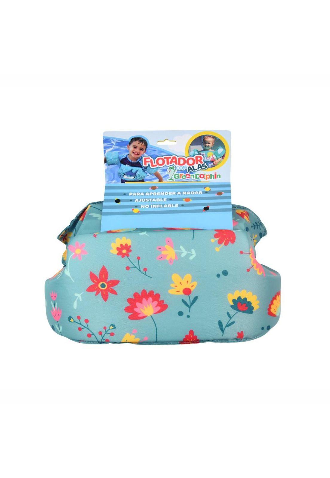 Flotador con Alitas Flores Celeste Green Dolphin-2