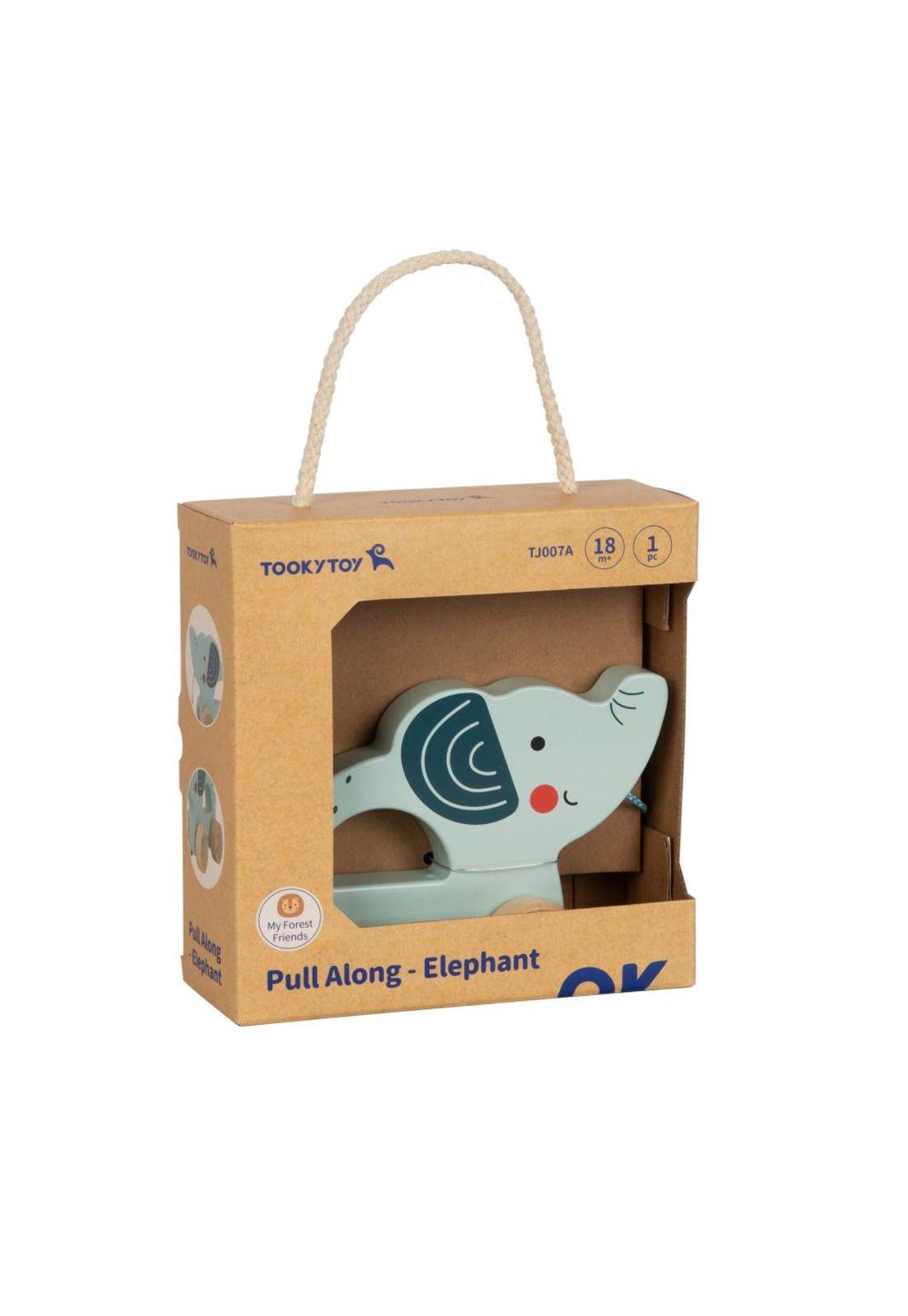 Elefante de Madera para Arrastrar Tooky Toy-0