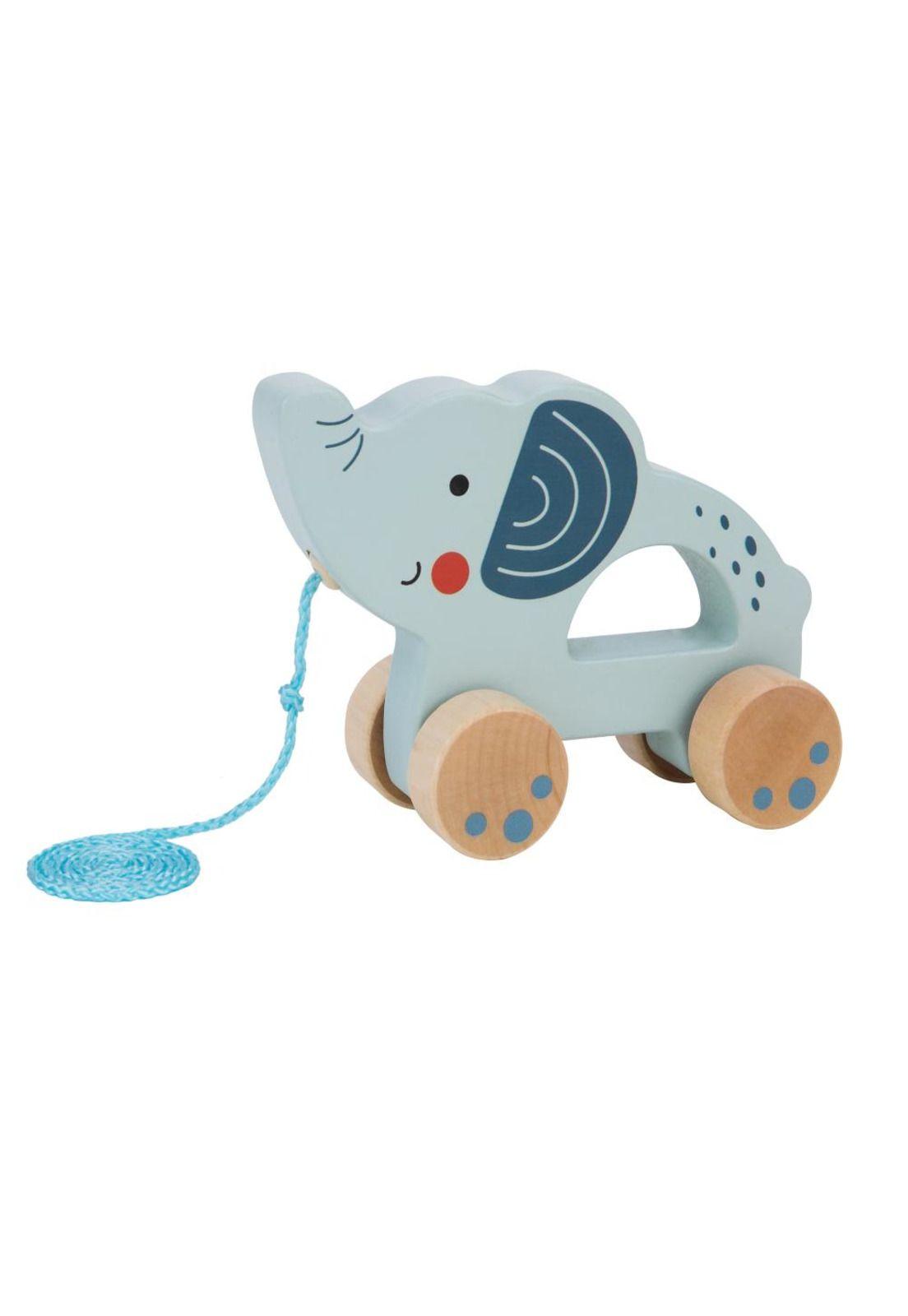 Elefante de Madera para Arrastrar Tooky Toy-1